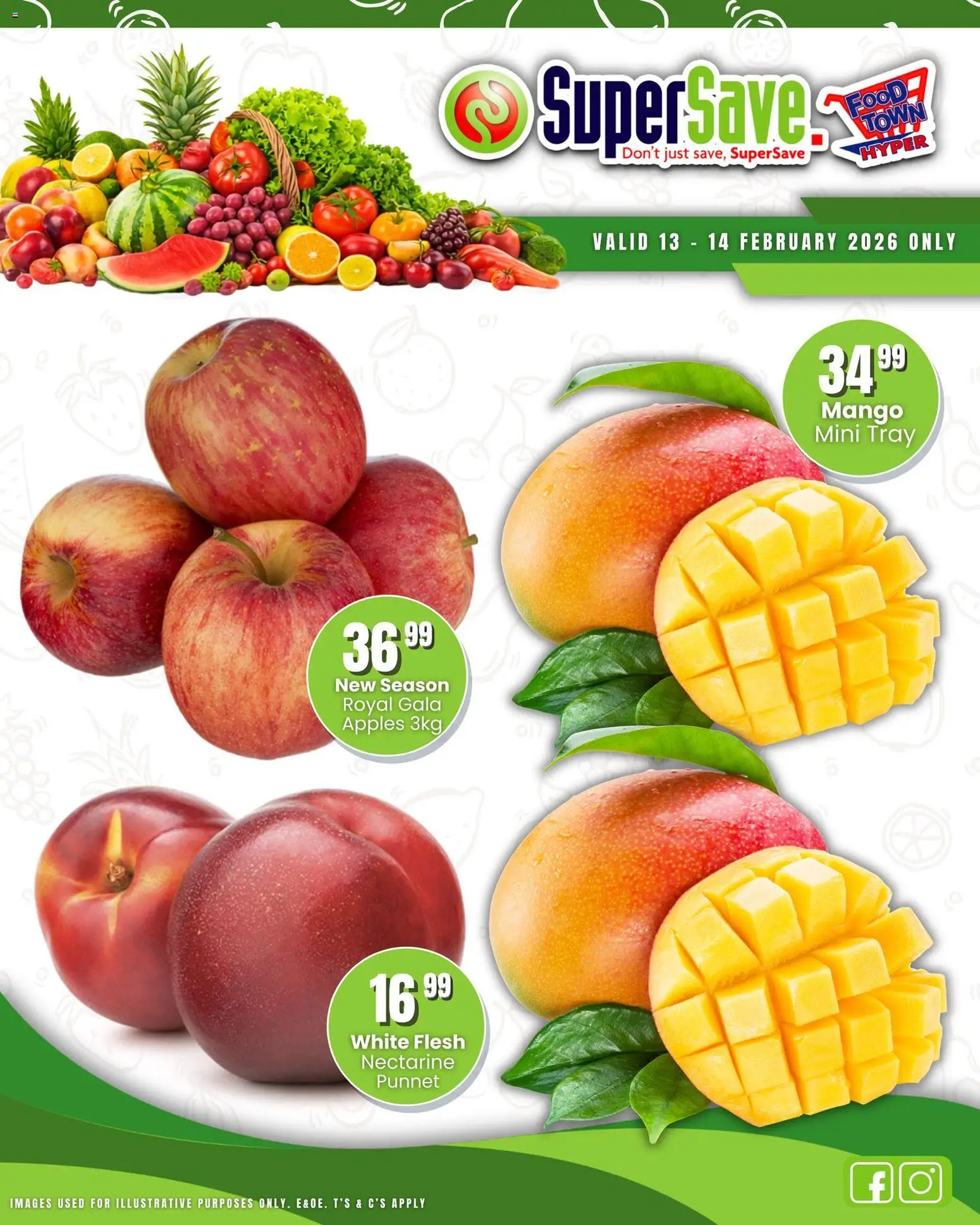 New Super Save catalogue – valid from 13.02.2026 | Page: 6 | Products: Tray, Apples, Mango