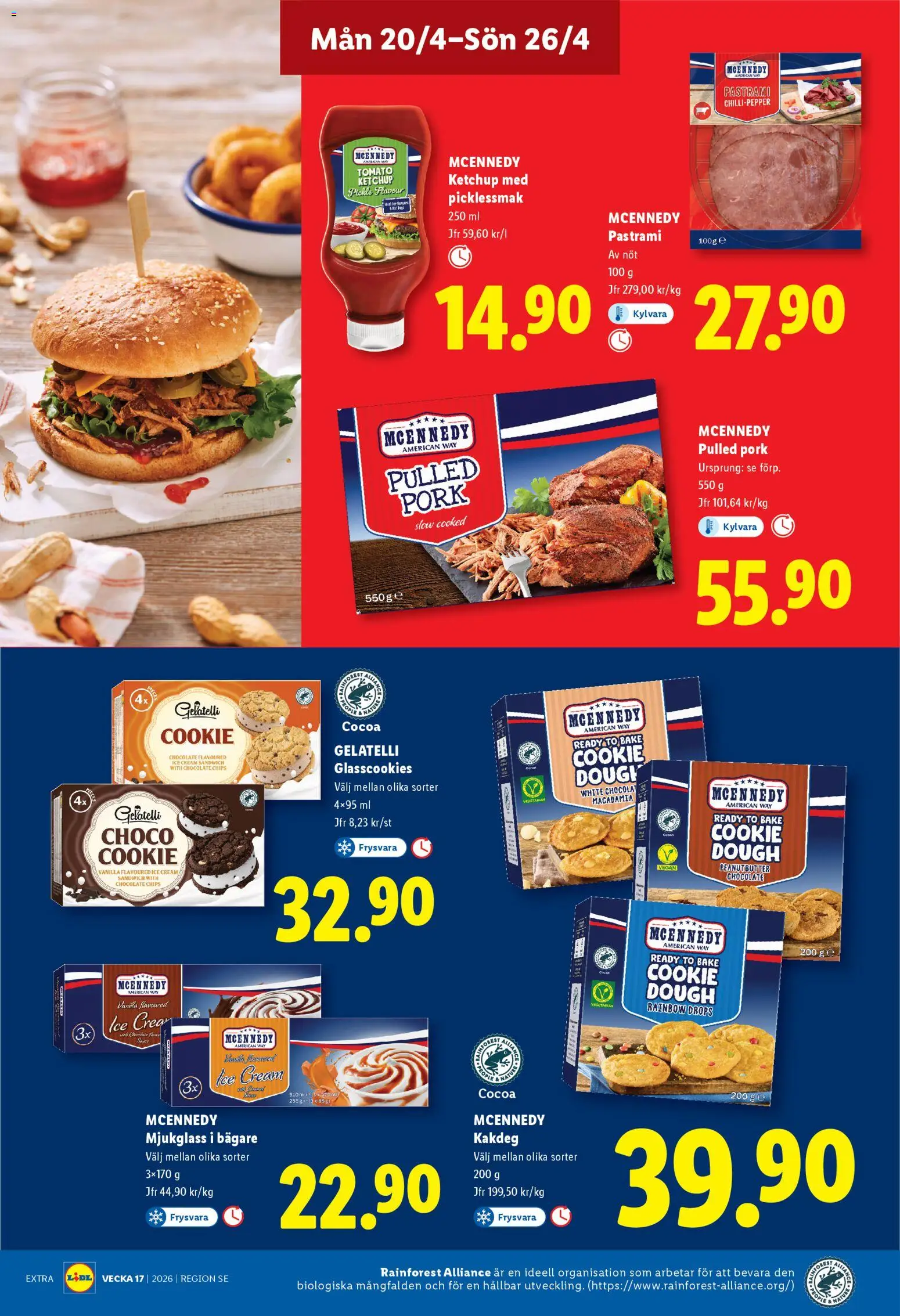 Lidl reklamblad aktuell från 20.04.2026 | Sida: 10 | Produkter: Sandwich, Chips, Ketchup