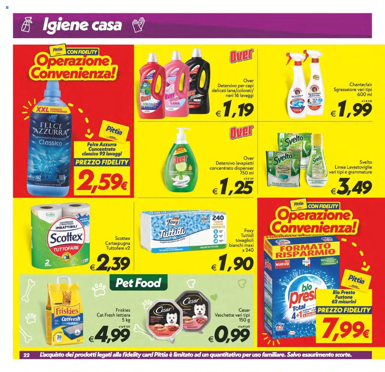 Volantino SuperConveniente del 23.09.2025 | Pagina: 22 | Prodotti: Sgrassatore, Limone, Lavastoviglie, Vaschette