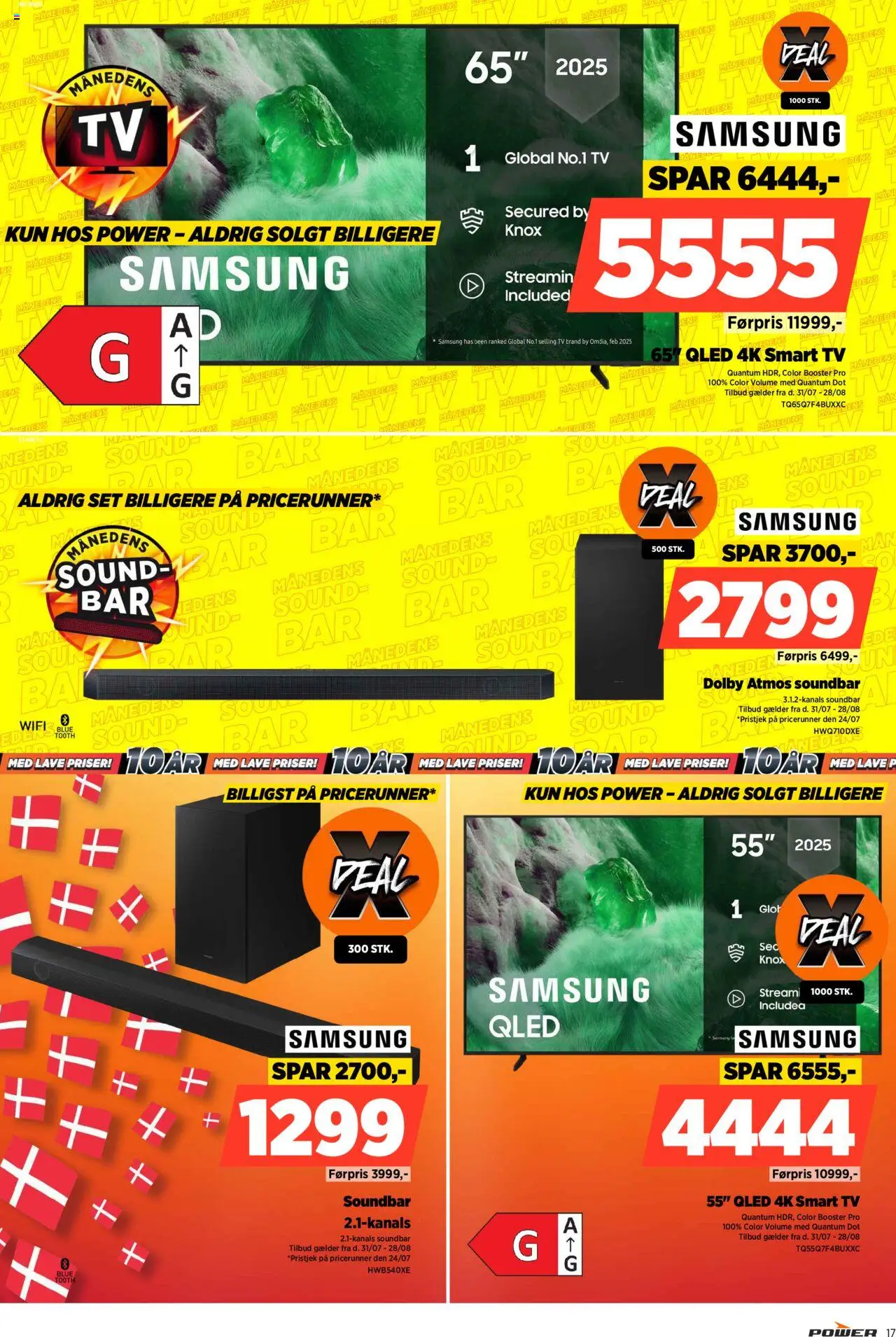 Power Tilbudsavis gyldig fra 31.07.2025 | Side: 17 | Produkter: Soundbar, Smart TV, TV