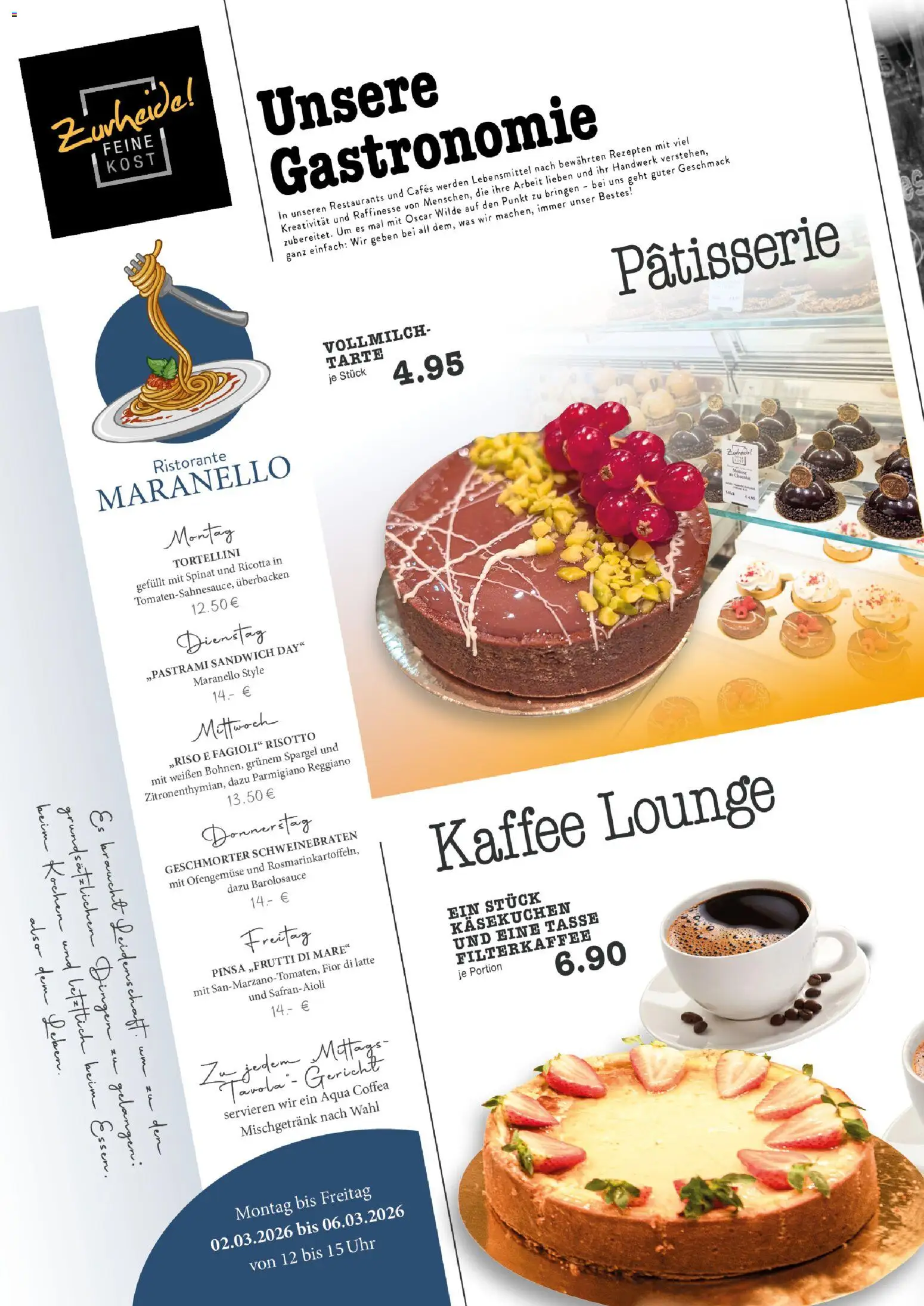 Edeka Zurheide Prospekt 	 – gültig ab 02.03.2026 | Seite: 6 | Produkte: Ristorante, Kaffee, Spargel, Uhr