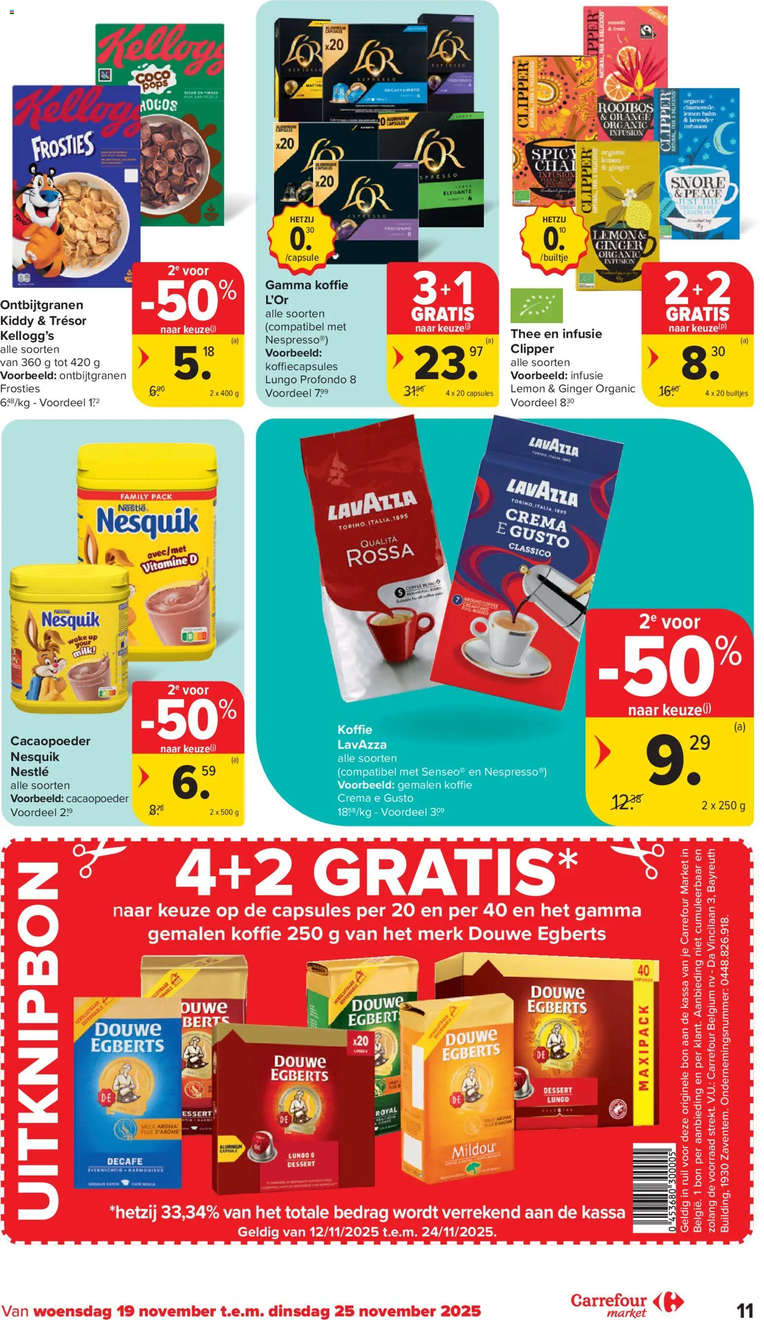 {H1} | Pagina: 11 | Producten: Lavazza, Rooibos tea, Vitamine D, Koffiecapsules
