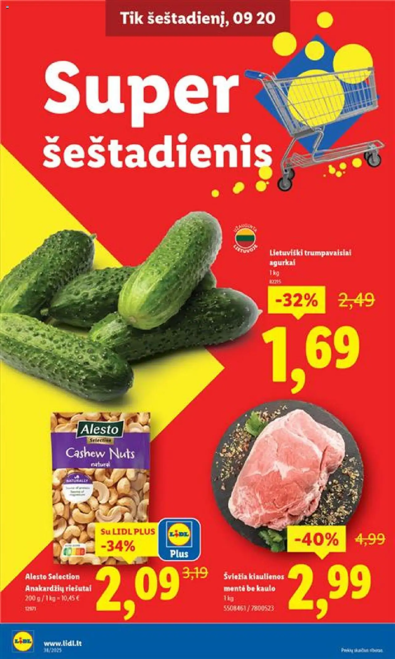 LIDL akcijos nuo 18.09.2025 | Puslapis: 4 | Prekių: Riešutai, Agurkai, Kiaulienos