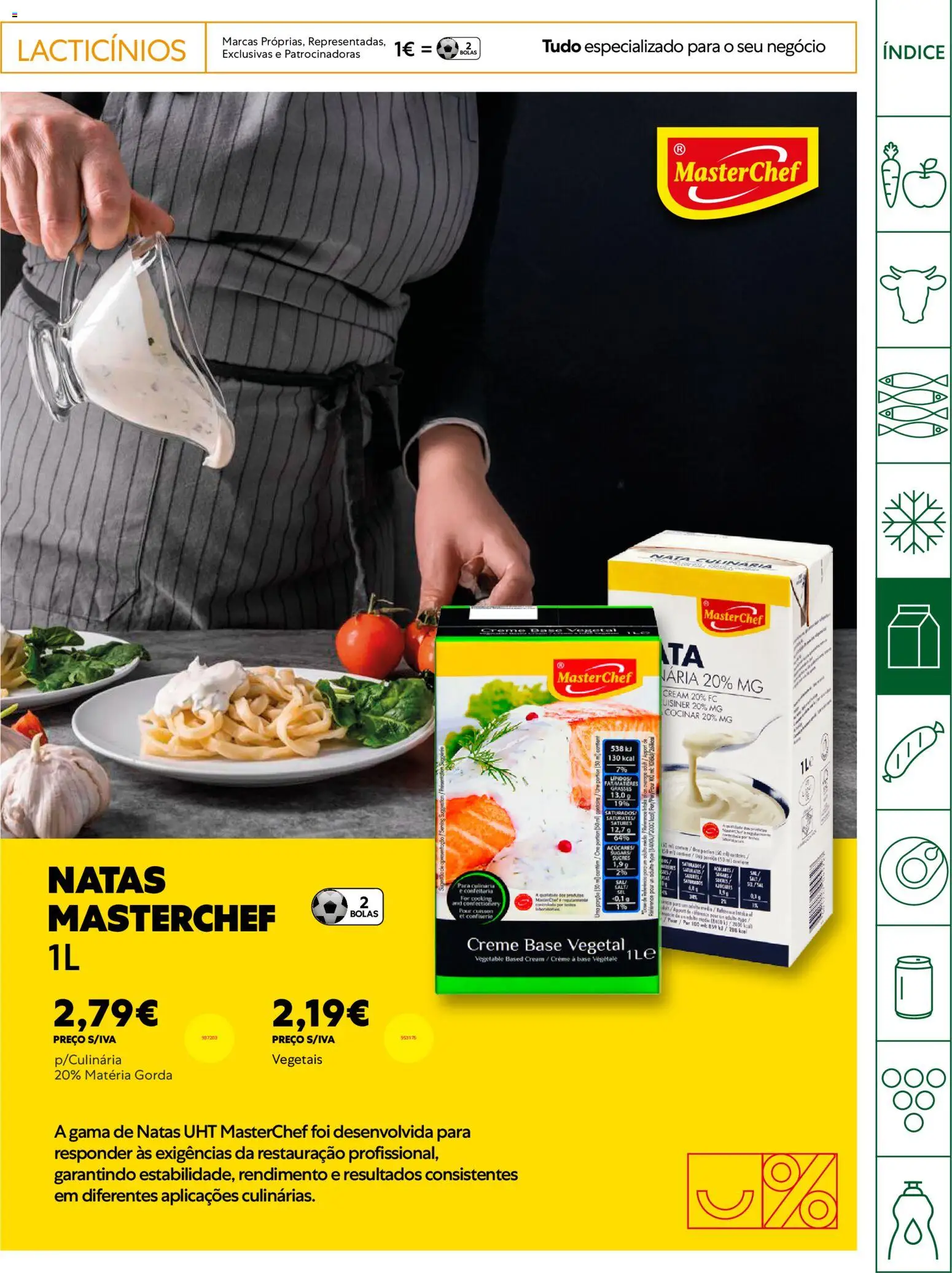 Recheio - Horeca Bons Negócios Madeira │ válido de 14.04.2026 | Página: 13 | Produtos: Base, Creme, Natas