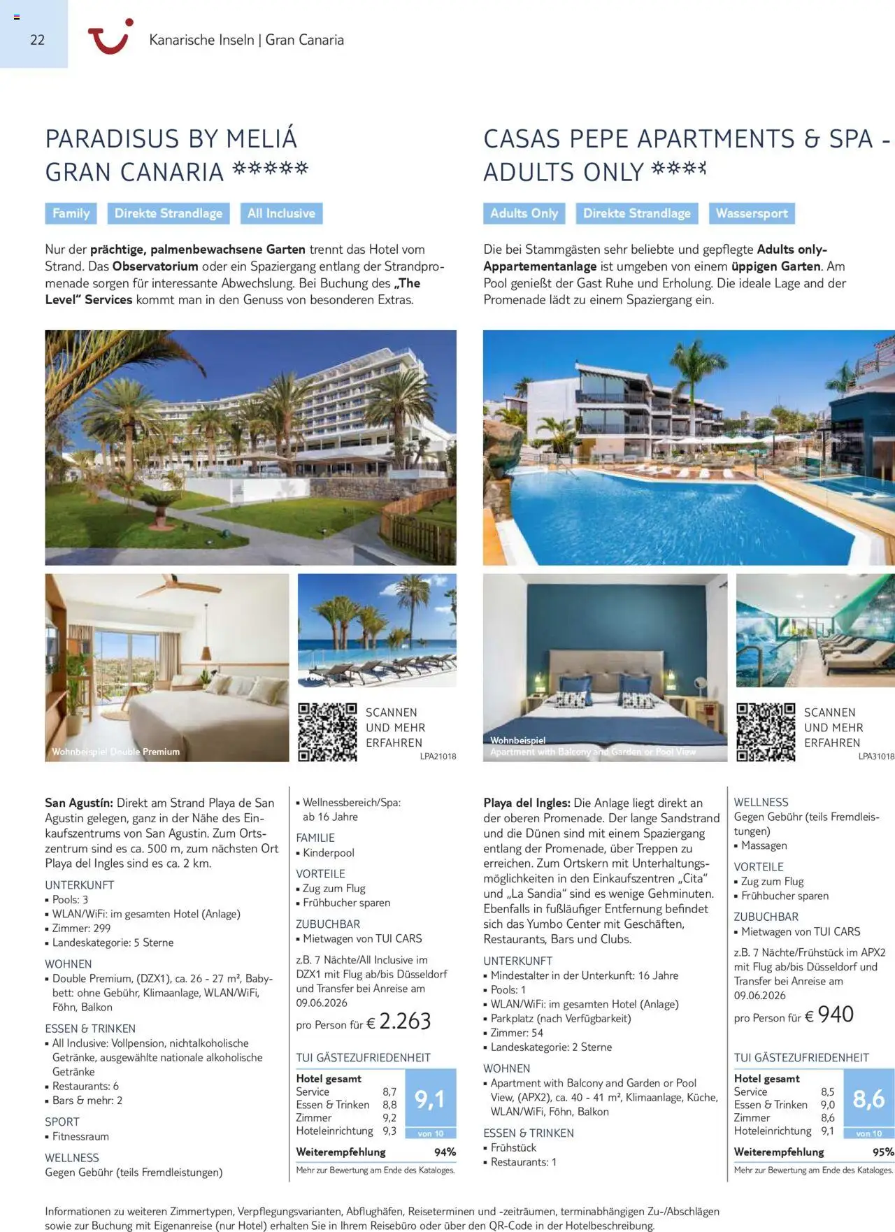 TUI Prospekt Kanaren, Kapverden & Senegal 2025/26	  – gültig ab 01.11.2025 | Seite: 22 | Produkte: Bett