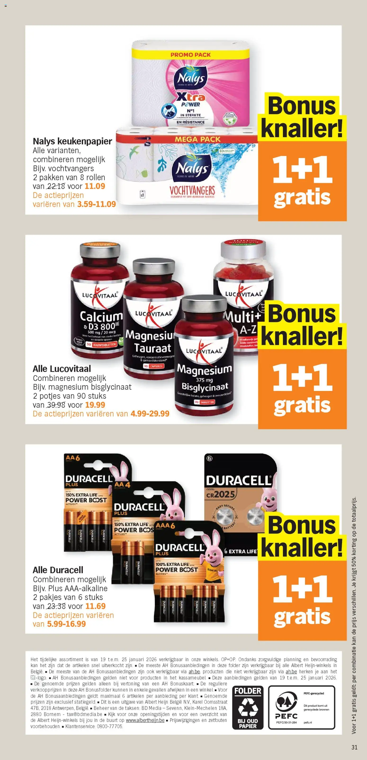 {H1} | Pagina: 31 | Producten: Papier, Boost, Keukenpapier, Kan