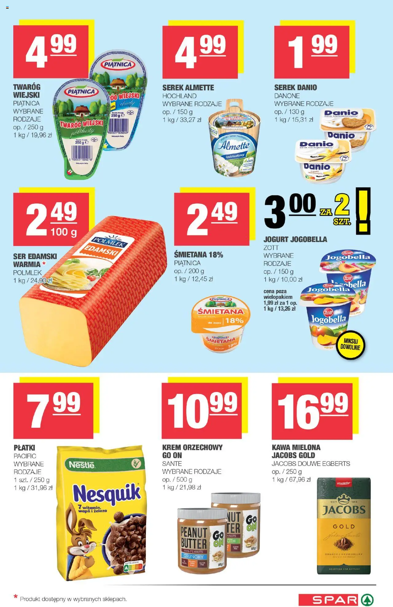 Spar Gazetka od 27.08.2025 | Strona: 3 | Produkty: Ser edamski, Śmietana, Płatki, Krem
