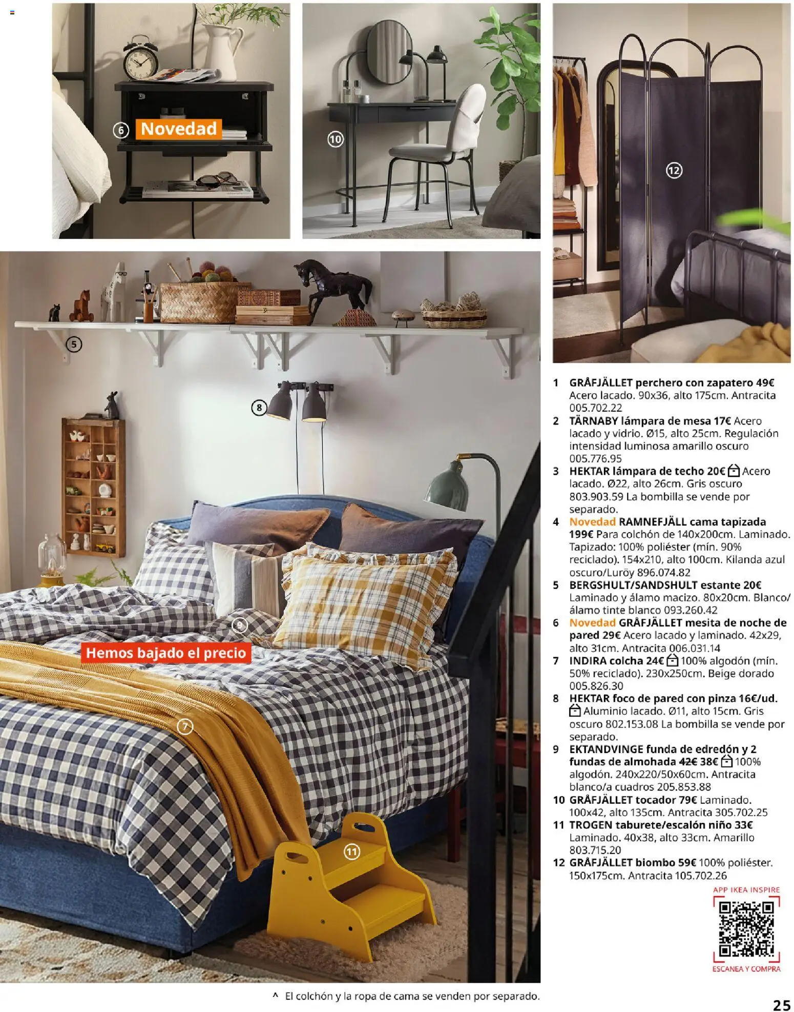 IKEA - Precios bajos │ válido desde el 13.04.2026 | Página: 25 | Productos: Tinte, Zapatero, Cama, Estante