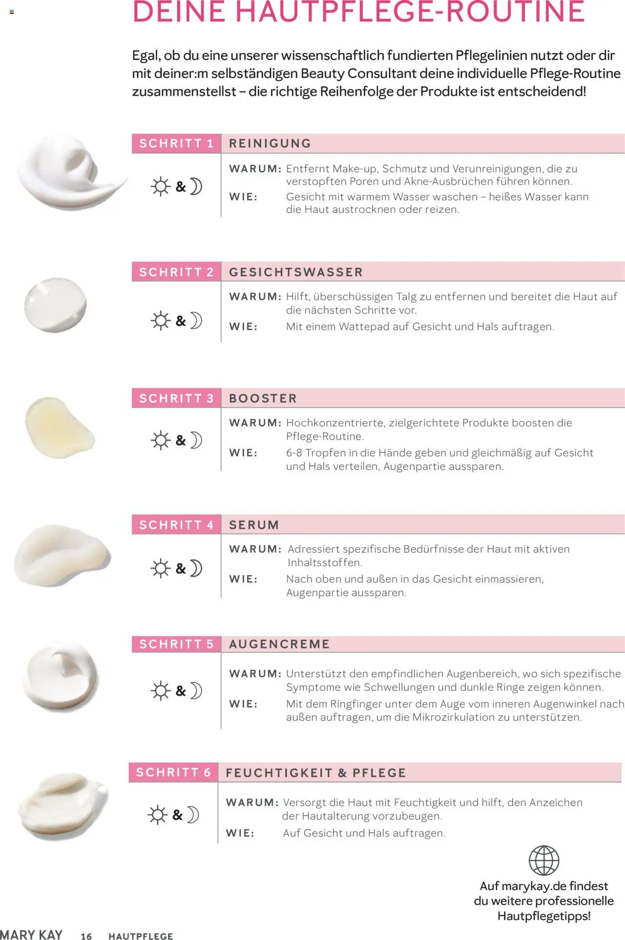 Mary Kay Katalog – gültig ab 15.10.2025 | Seite: 16 | Produkte: Wasser, Serum