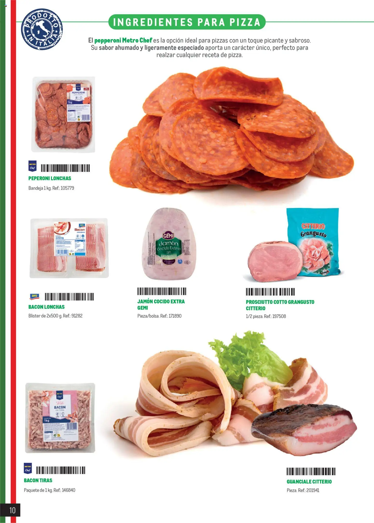 Makro Restaurantes italianos Canarias │ válido desde el 27.03.2026 | Página: 10 | Productos: Κρεμάστρα, Jamón, Jamón cocido, Bandeja