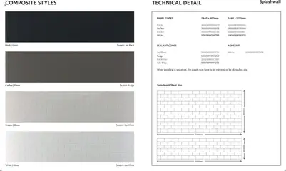 Preview of B&Q - Splashwall elegant kitchen splashbacks valid from 23.05.2025 | Page: 12 | Products: Coffee, Cream, Fudge