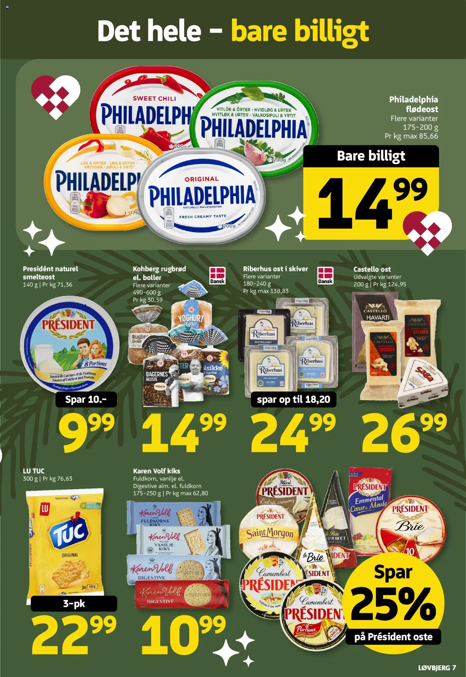 Løvbjerg tilbudsavis – gyldig fra 21.11.2025 | Side: 7 | Produkter: Camembert, Yoghurt, Rugbrød, Flødeost