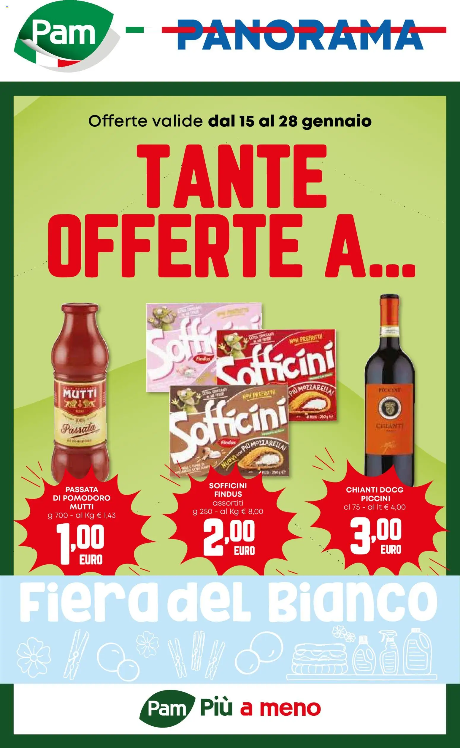 Volantino Panorama del 15.01.2026 | Pagina: 1 | Prodotti: Mozzarella, Pomodoro, Mutti