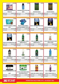 KIT KAT Cash & Carry - Weekly Traders Special │ valid from 14.08.2025 | Page: 16 | Products: Case, Oil, Conditioner, Nappies