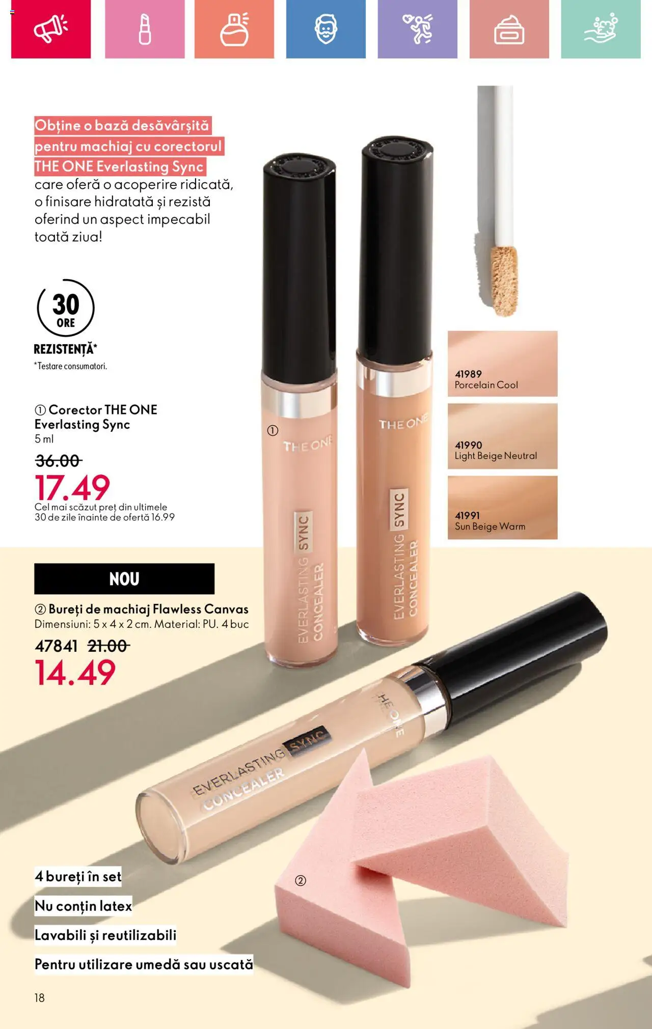 Oriflame catalog 10 2025 – valabil de la 06.07.2025 | Pagină: 18 | Produse: Machiaj, Concealer