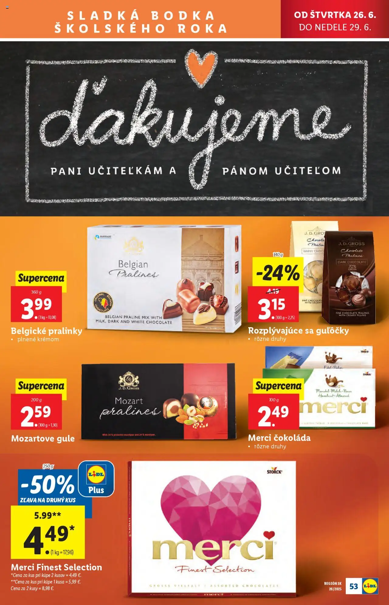 Lidl leták │ platný od 23.06.2025 | Strana: 69 | Produkty: Merci, Čokoláda