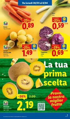 Anteprima del volantino Limoni Siracusa IGP, 750 g rete, 1 kg = 1.99 € valido a partire dal 30.03.2026 | Pagina: 3
