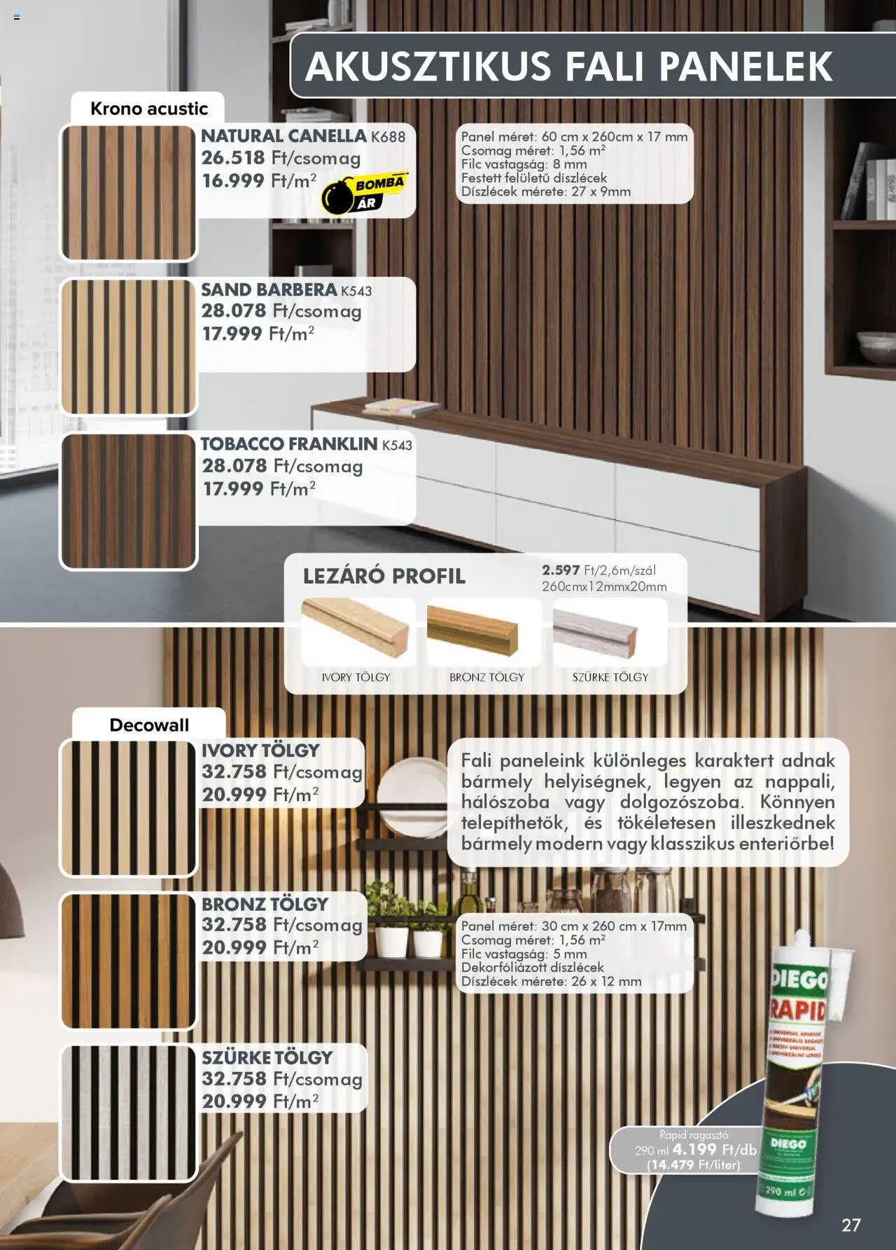 Diego akciós ujság - amely érvényes a következő dátumtól: 02.10.2025 | Oldal: 27 | Termékek: Ragasztó