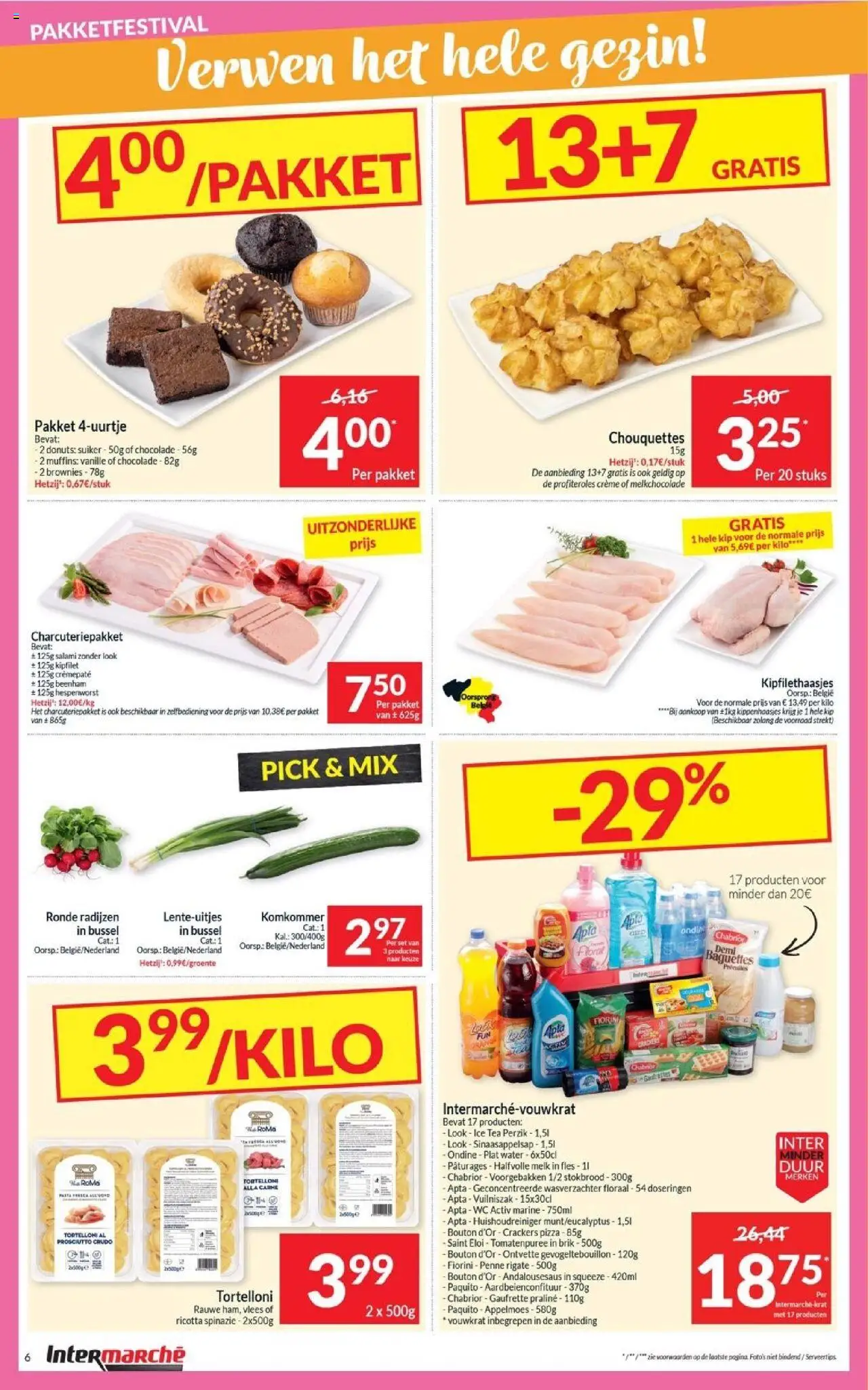  | Pagina: 6 | Producten: Halfvolle Melk, Stokbrood, Wasverzachter, Chocolade