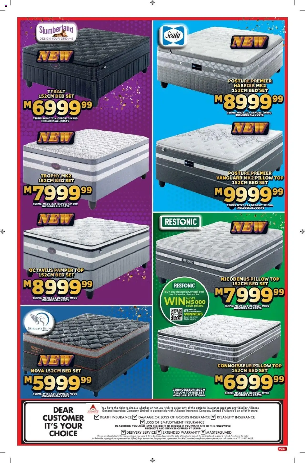 Lewis Stores - Lesotho Brochure │ valid from 11.08.2025 | Page: 9 | Products: Phone, Bed, Pillow