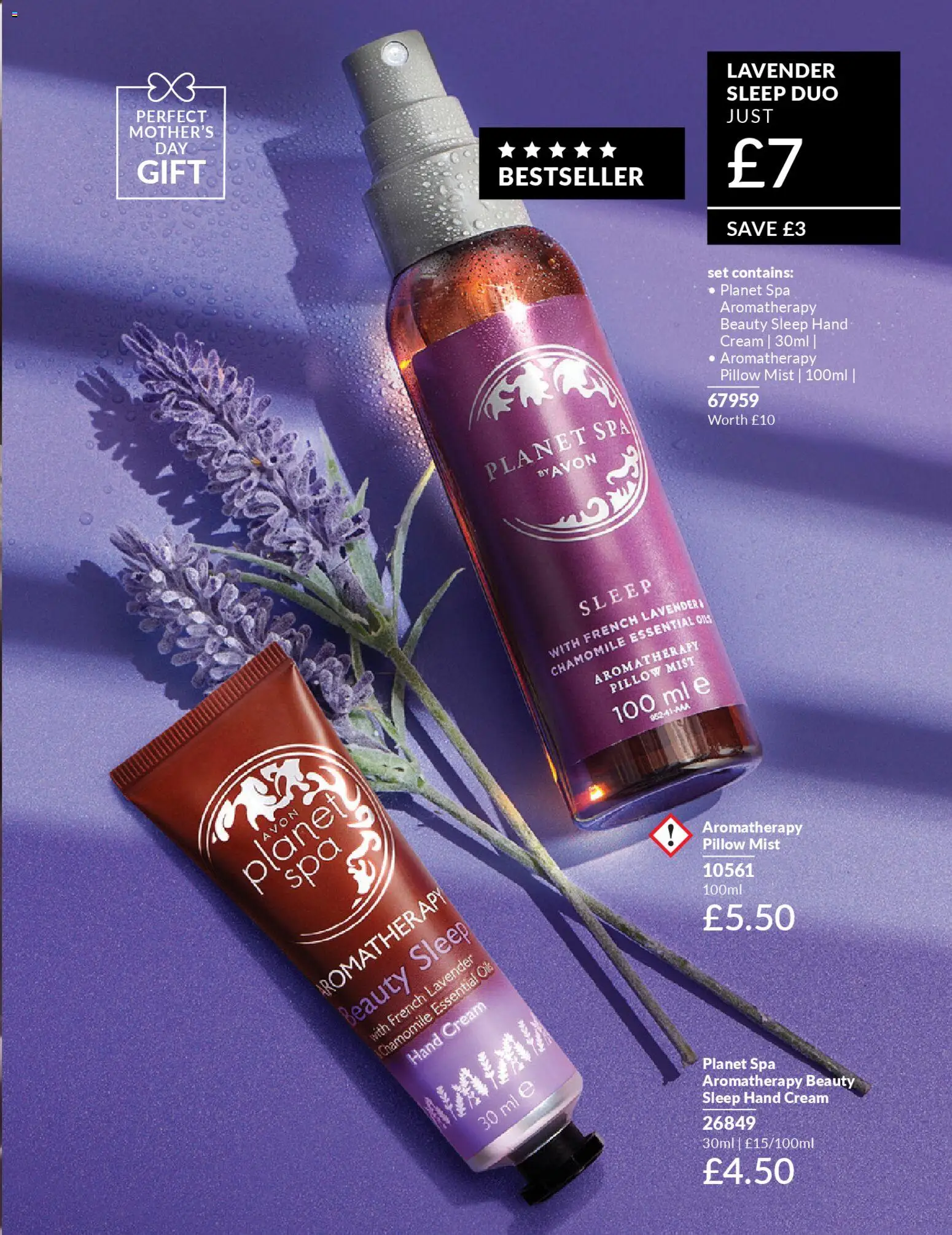 {H1} | Page: 177 | Products: Hand cream, Lavender, Cream, Pillow