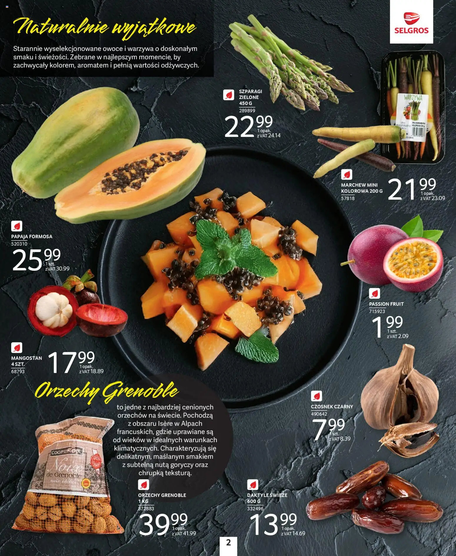 Selgros cash&carry Gazetka - Premium Nonfood od 04.12.2025 | Strona: 18 | Produkty: Czosnek, Daktyle, Szparagi, Owoce