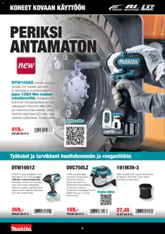 Makita-mainoslehti voimassa 01.10.2025 alkaen | Sivu: 6 | Tuotteet: Video