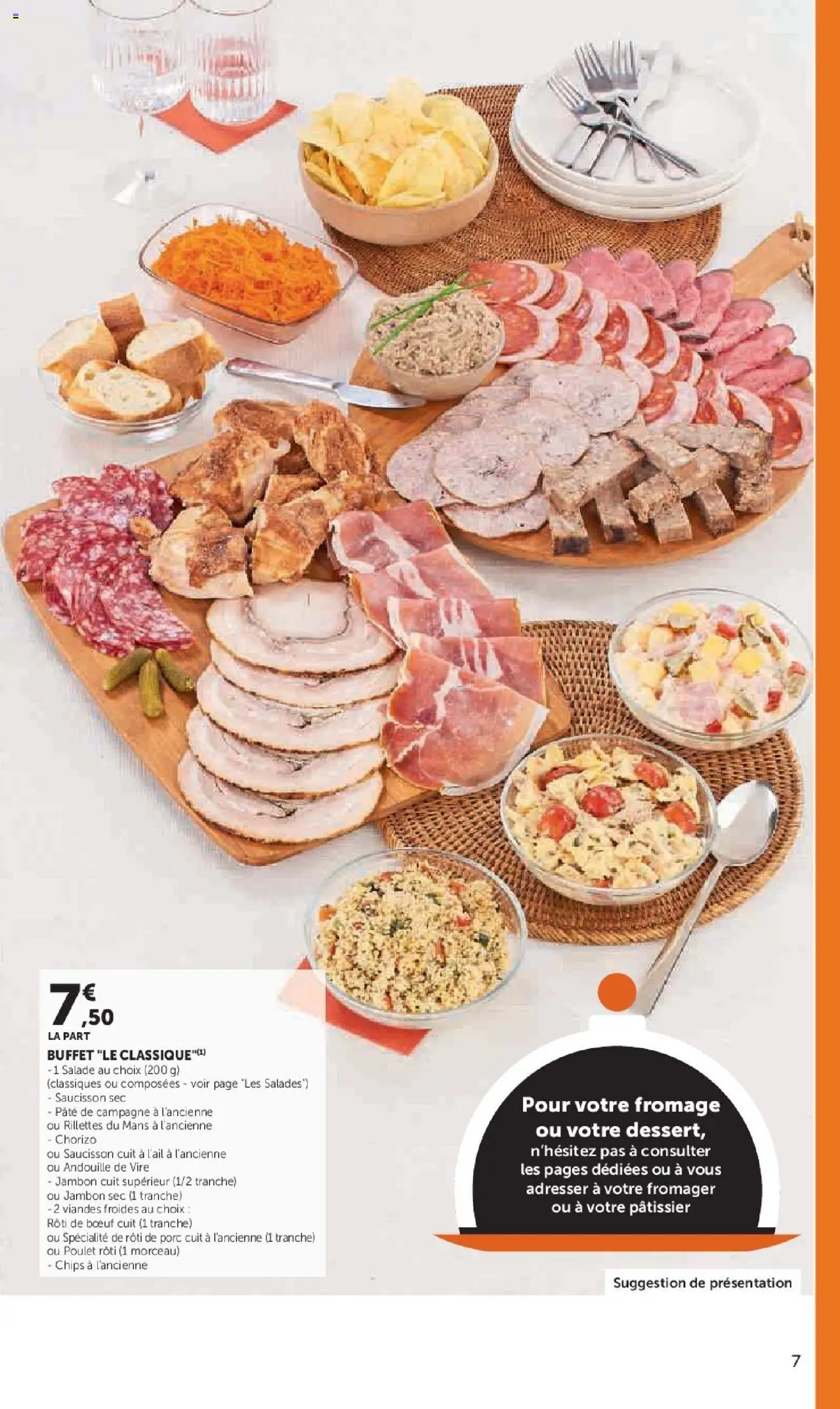 {H1} | Page: 7 | Produits: Chorizo, Saucisson sec, Jambon, Porc
