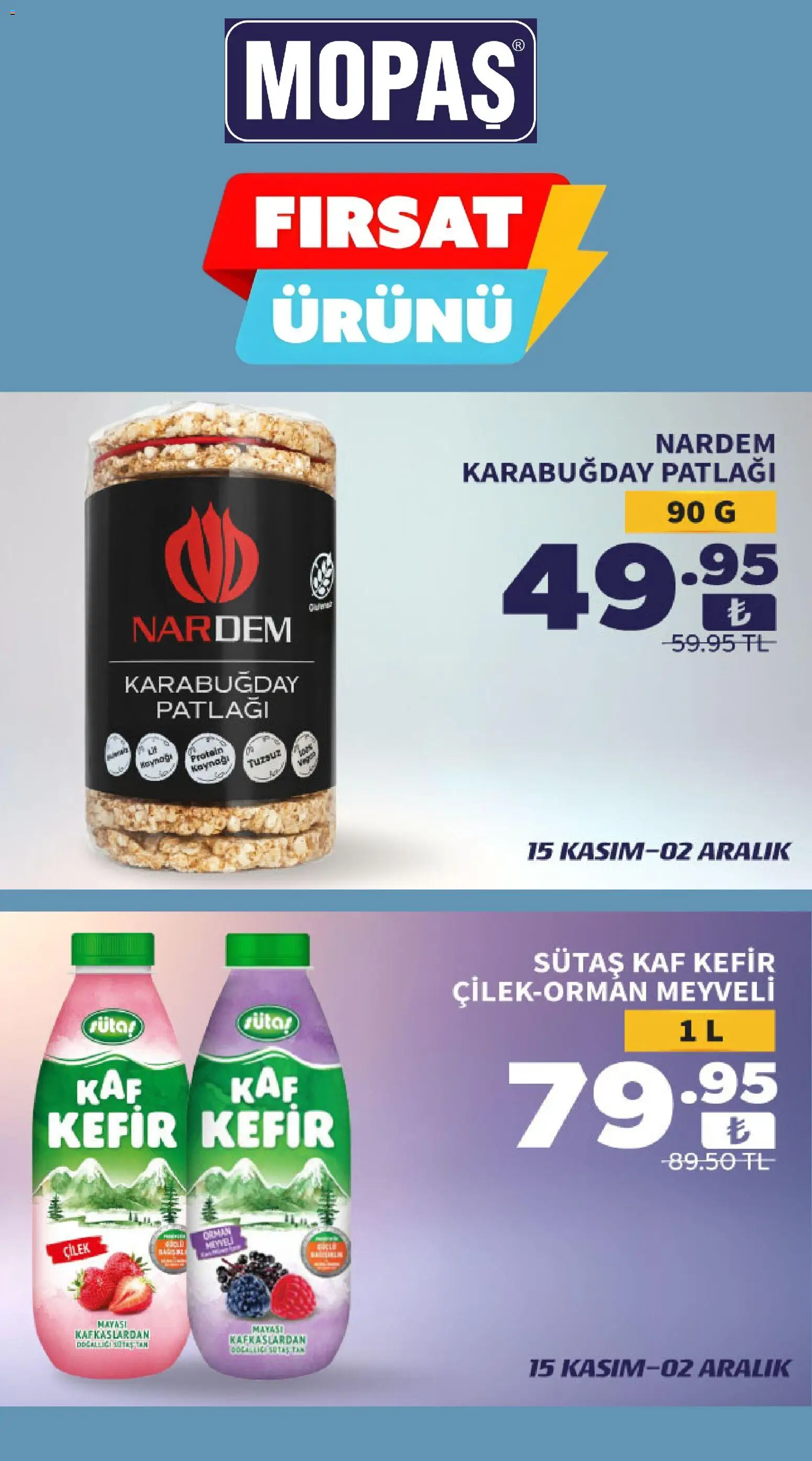 Mopaş Katalog - 15.11.2025 tarihinden itibaren geçerlidir | Sayfa: 5 | Ürünler: Kefir, Çilek