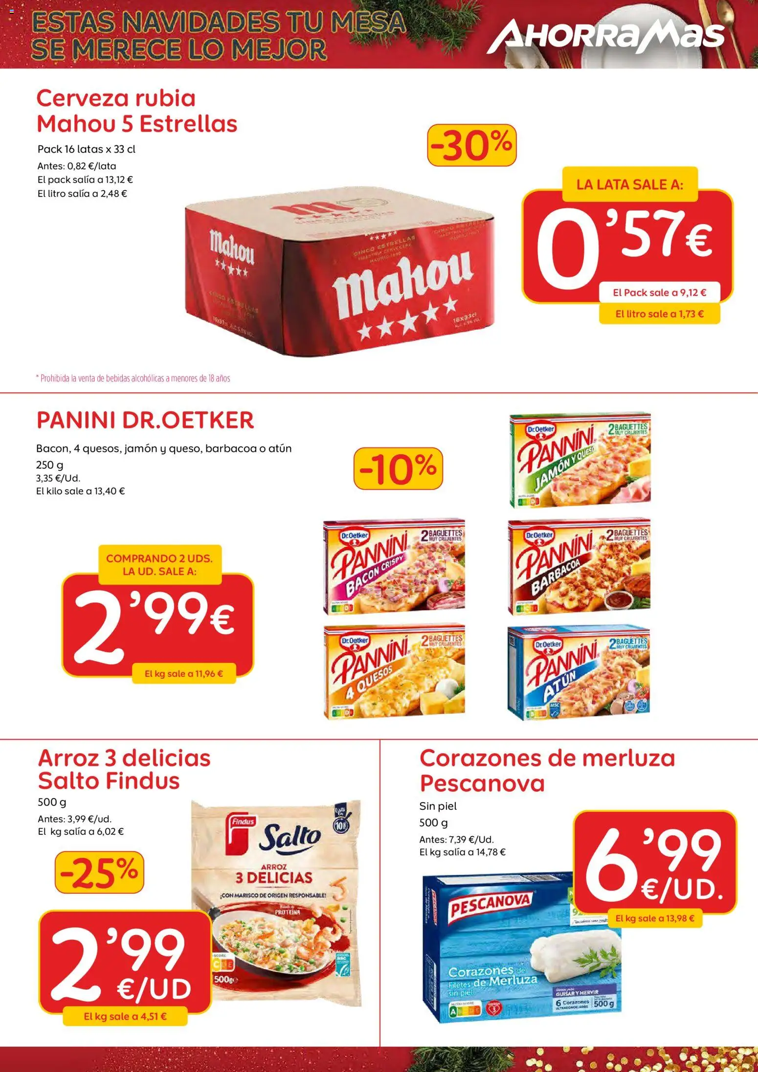 AhorraMas folleto │ válido desde el 02.01.2026 | Página: 11 | Productos: Jamón, Filetes de merluza, Barbacoa, Mesa