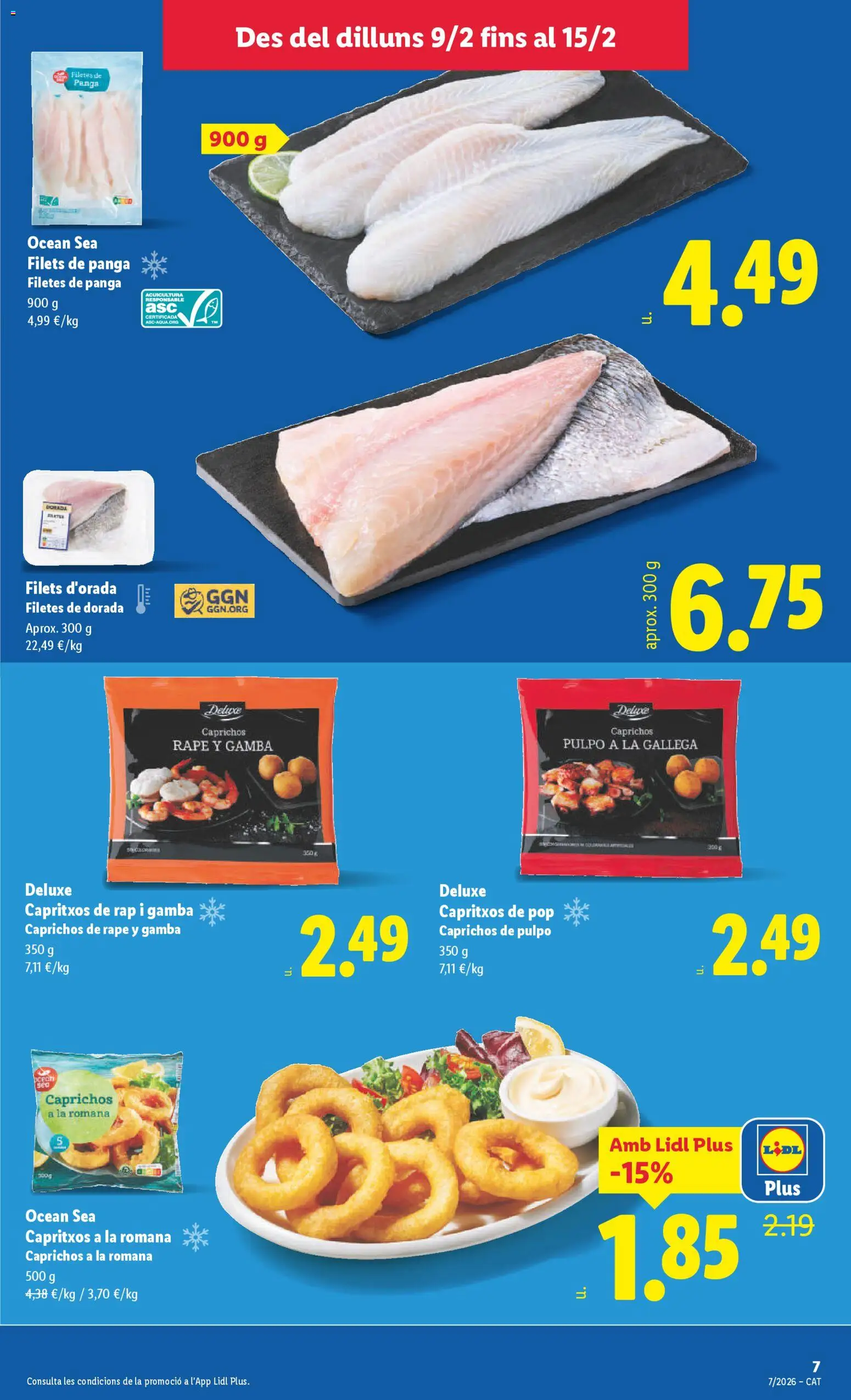 Lidl folleto │ válido desde el 09.02.2026 | Página: 7 | Productos: Gamba