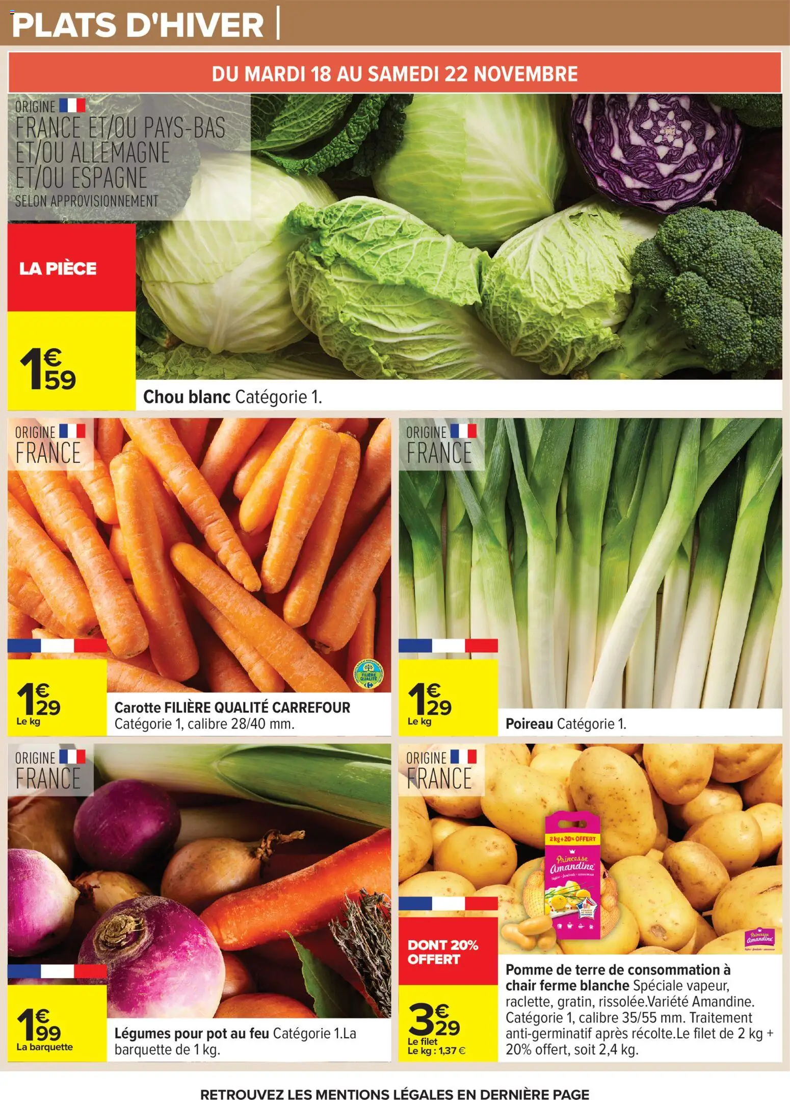 {H1} | Page: 15 | Produits: Pomme, Poireau, Pomme de terre, Carotte