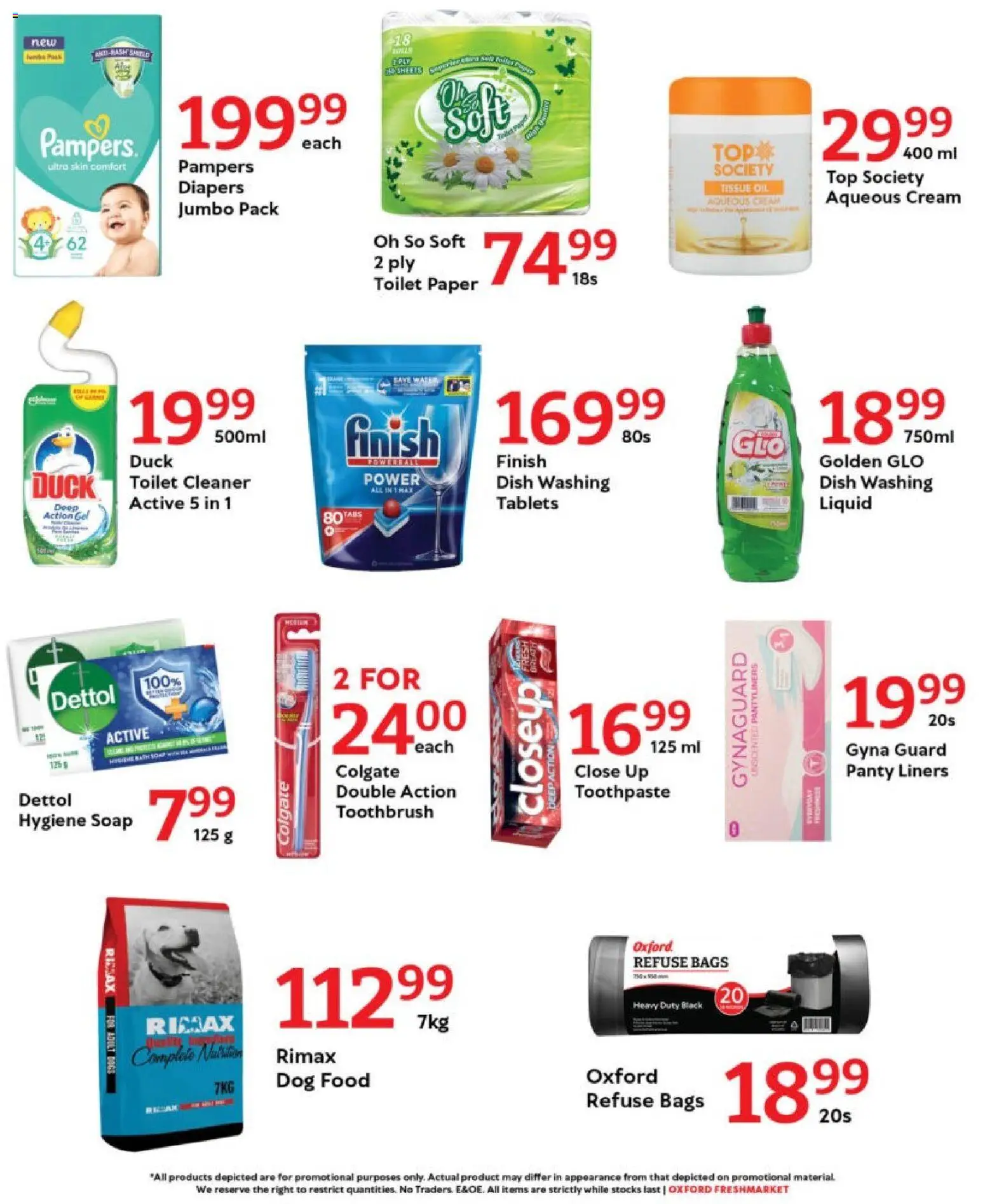 New Oxford Freshmarket catalogue – valid from 03.11.2025 | Page: 8 | Products: Toilet, Paper, Panty liners, Dog food