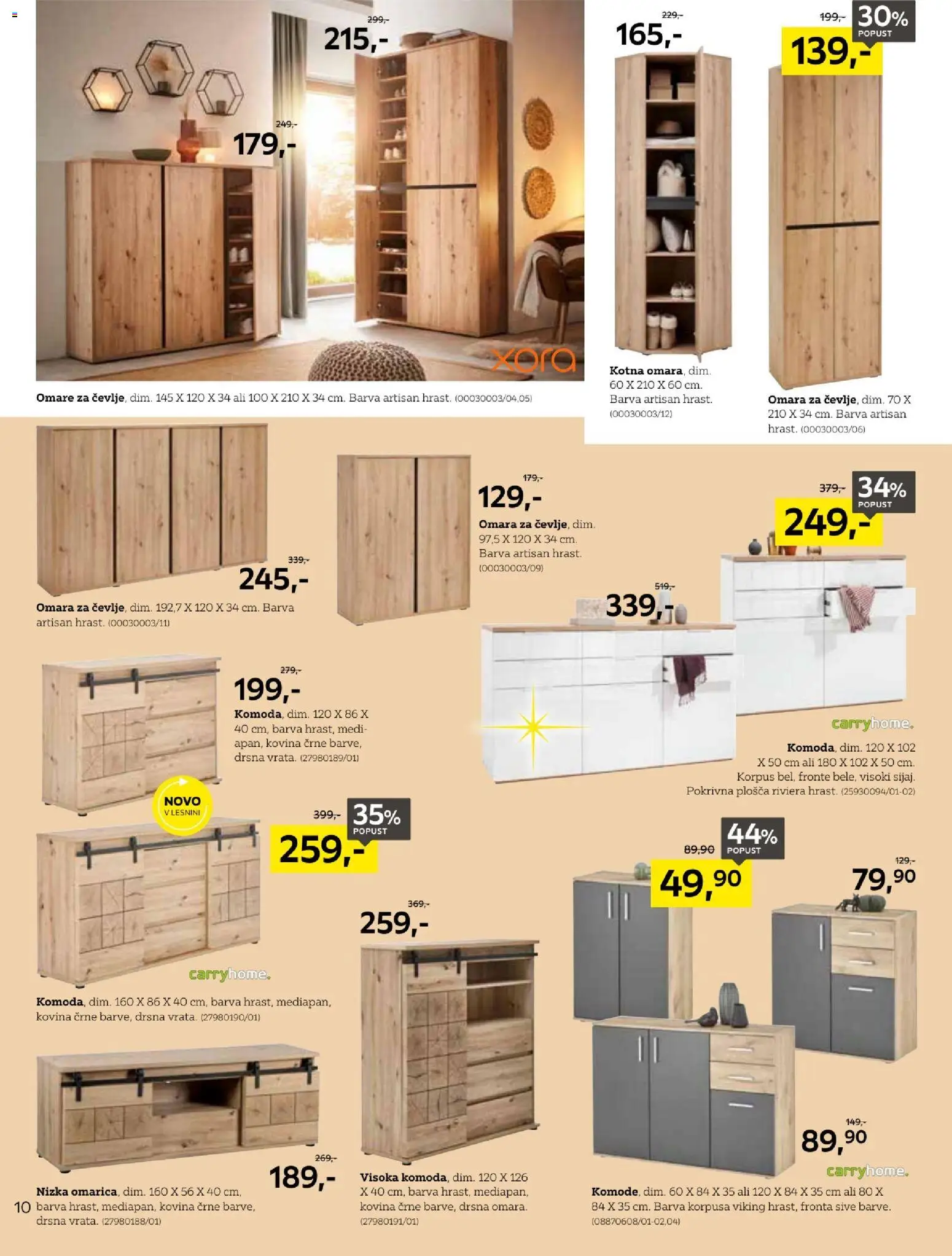 Novi XXXL Lesnina katalog ponudbe – veljaven od 17.02.2026 | Stran: 10 | Izdelki: Omara, Barva