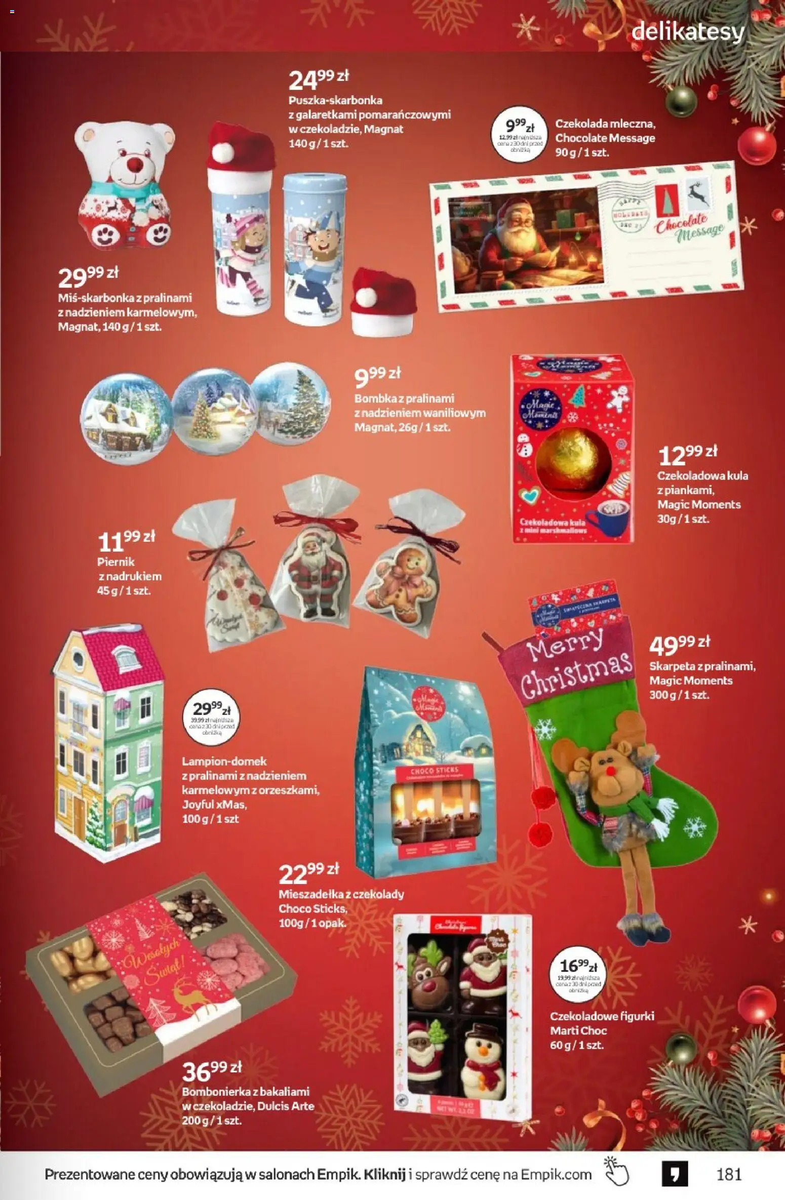 Empik promocje - Tom kultury Zabawki od 10.12.2025 | Strona: 57 | Produkty: Czekolady, Figurki, Delikatesy, Czekolada