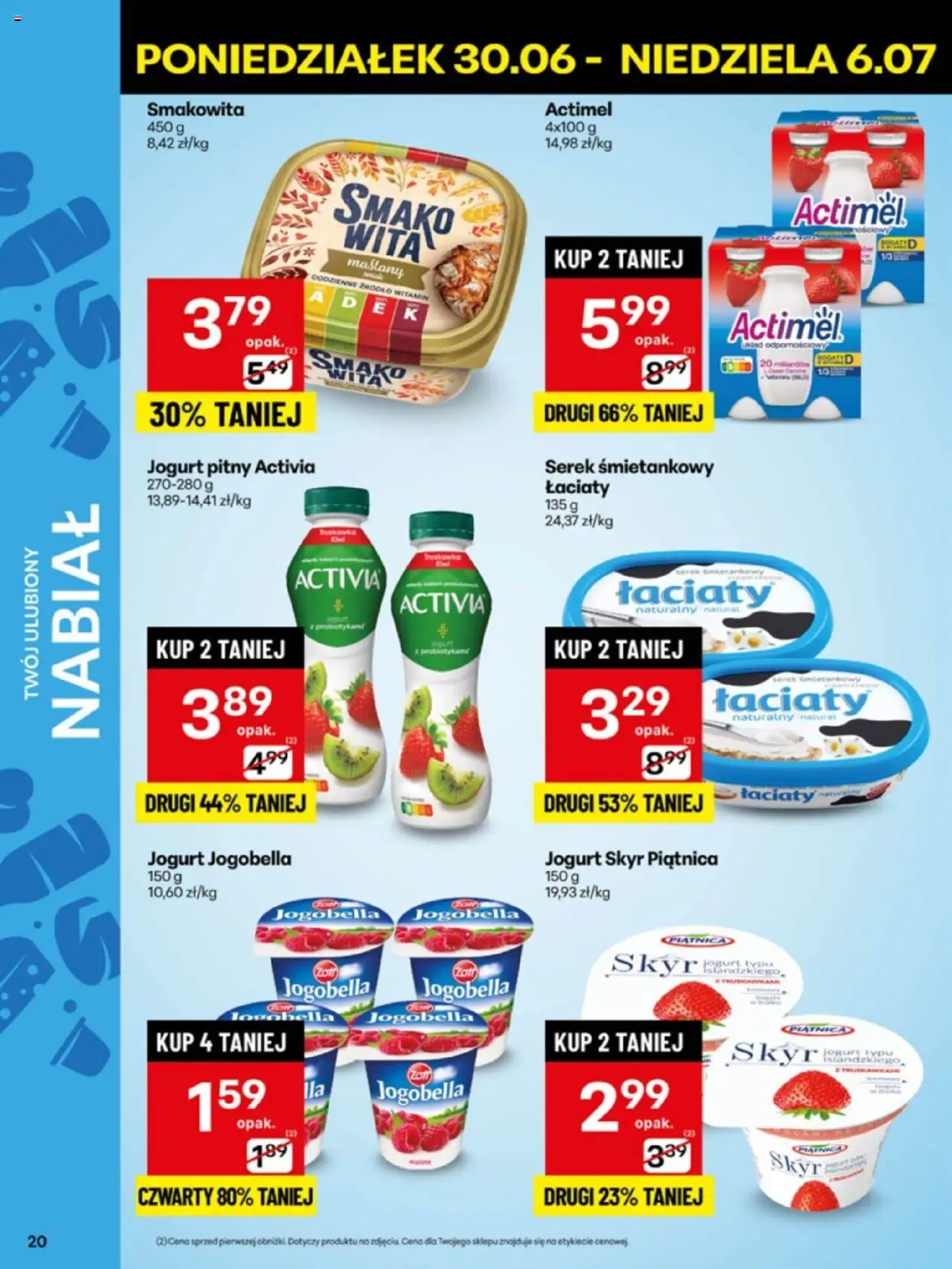 Delikatesy Centrum Gazetka - Sklepy Własne od 30.06.2025 | Strona: 20 | Produkty: Malina, Serek, Jogurt pitny, Skyr piątnica