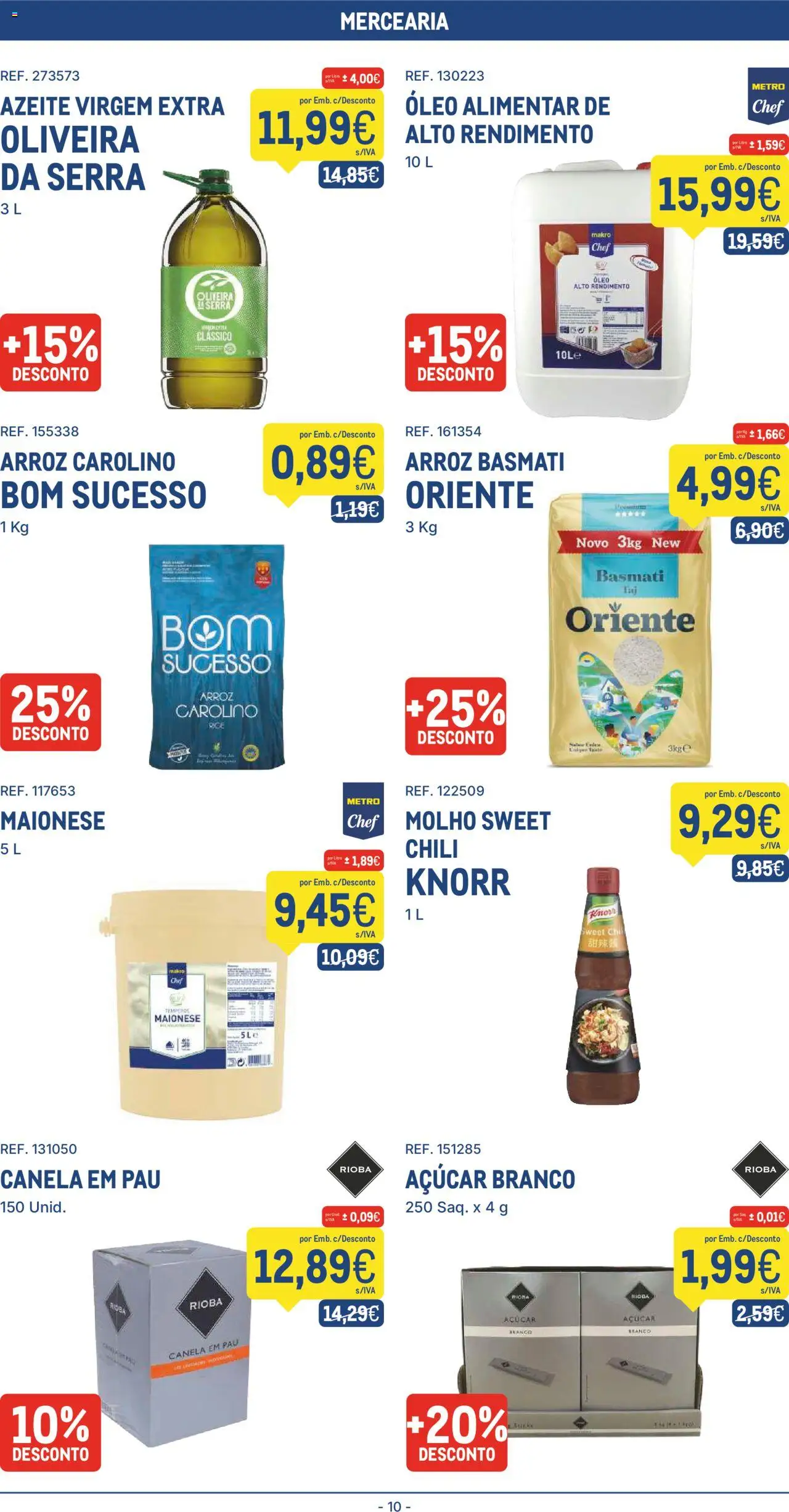 Makro folheto │ válido de 09.09.2025 | Página: 10 | Produtos: Arroz basmati, Canela, Maionese, Açúcar