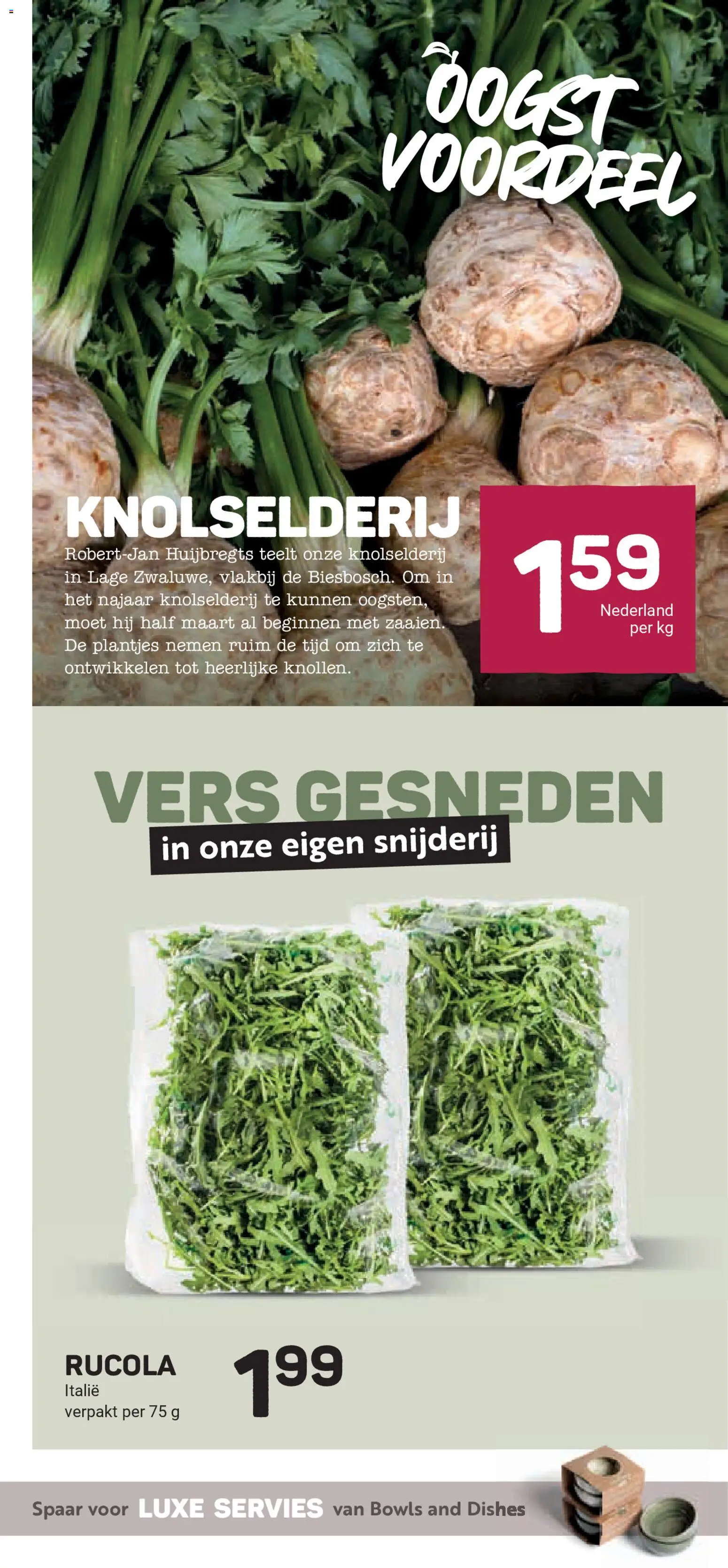 {H1} | Pagina: 17 | Producten: Rucola, Servies, Olasz felvágott