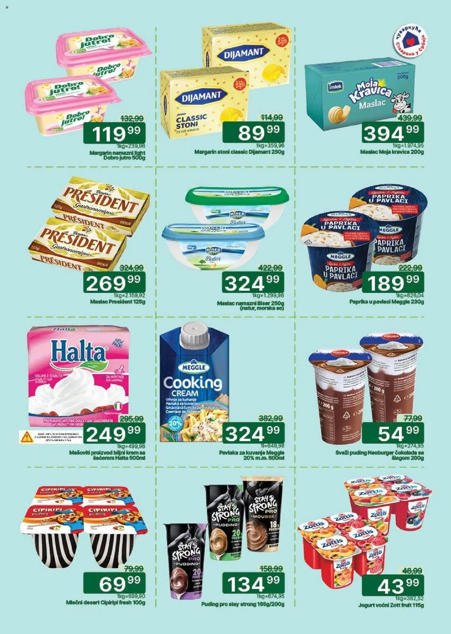 Univerexport katalog - važi od 02.03.2026 | Strana: 8 | Proizvode: Moja kravica, Margarin, Paprika u pavlaci, Čokolada