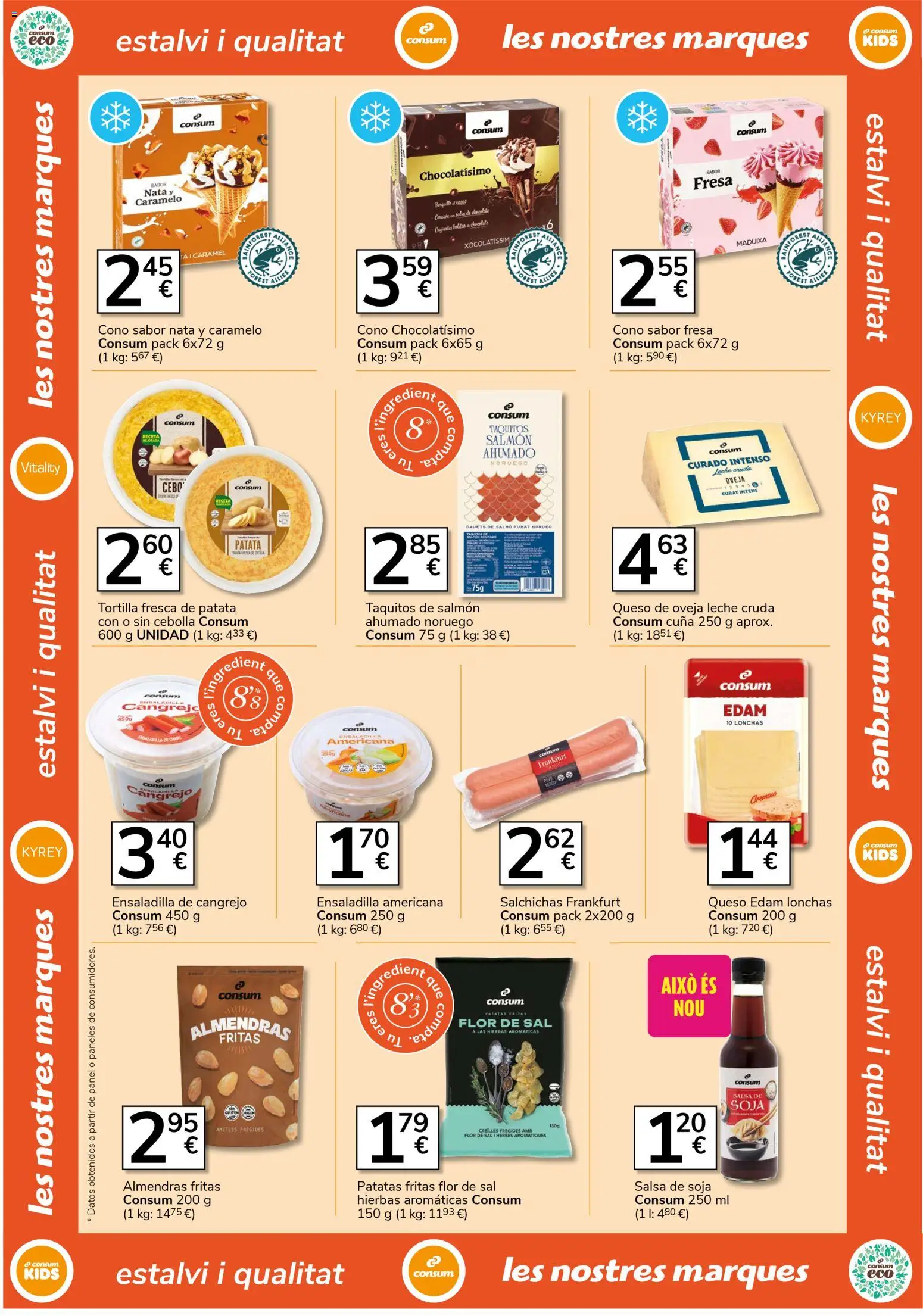 Consum folleto │ válido desde el 23.04.2026 | Página: 11 | Productos: Ensaladilla, Queso de oveja, Queso, Cuna