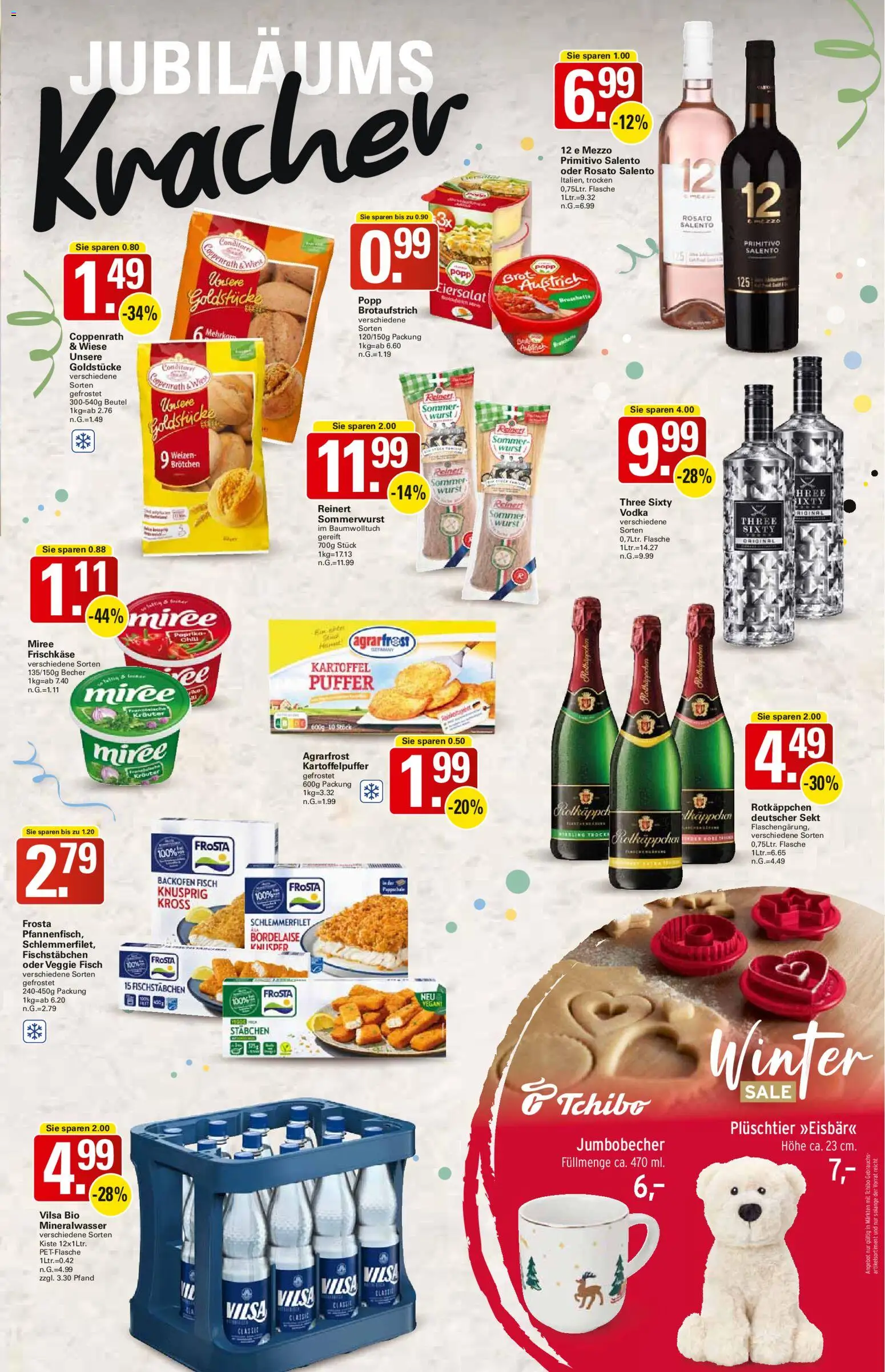 WEZ Prospekt – gültig ab 17.11.2025 | Seite: 3 | Produkte: Wurst, Rotkäppchen, Vodka, Frischkase