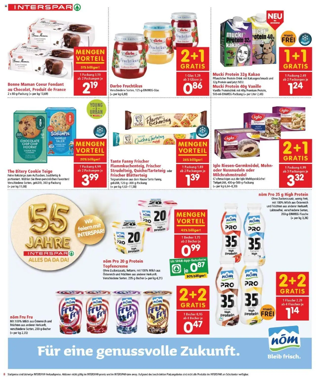 Interspar Flugblatt - Burgenland gültig ab 23.10.2025 | Seite: 8 | Produkte: Milch, Kaffee, Nudeln
