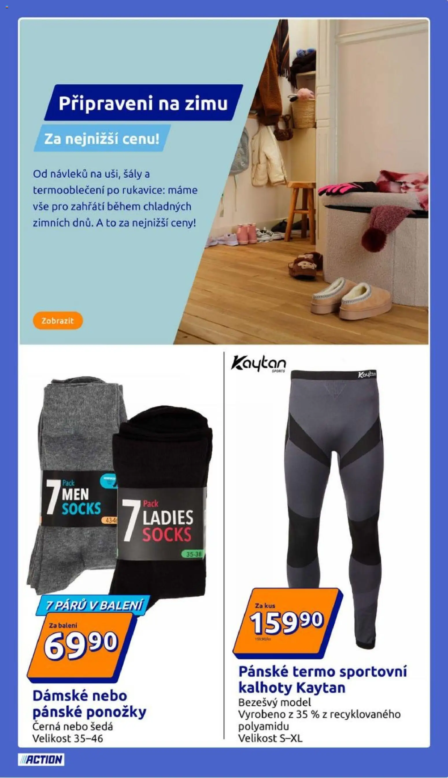 Action leták od 21.01.2026 | Strana: 19 | Produkty: Kalhoty, Ponožky, Rukavice