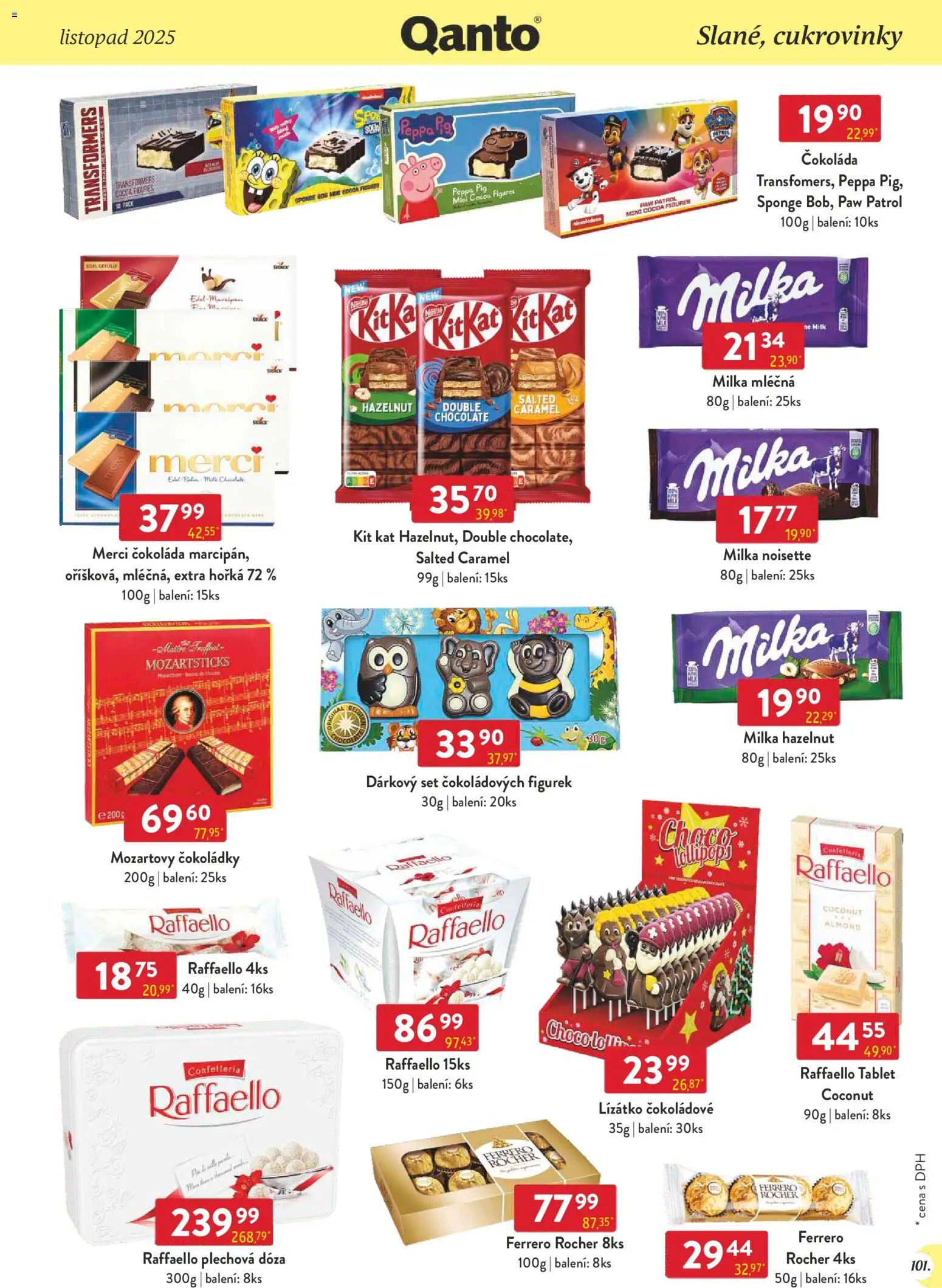 Astur & Qanto - Leták - Velkoobchod 11/2025 od 01.11.2025 | Strana: 101 | Produkty: Ferrero Rocher, Čokoláda, Milka, Dóza