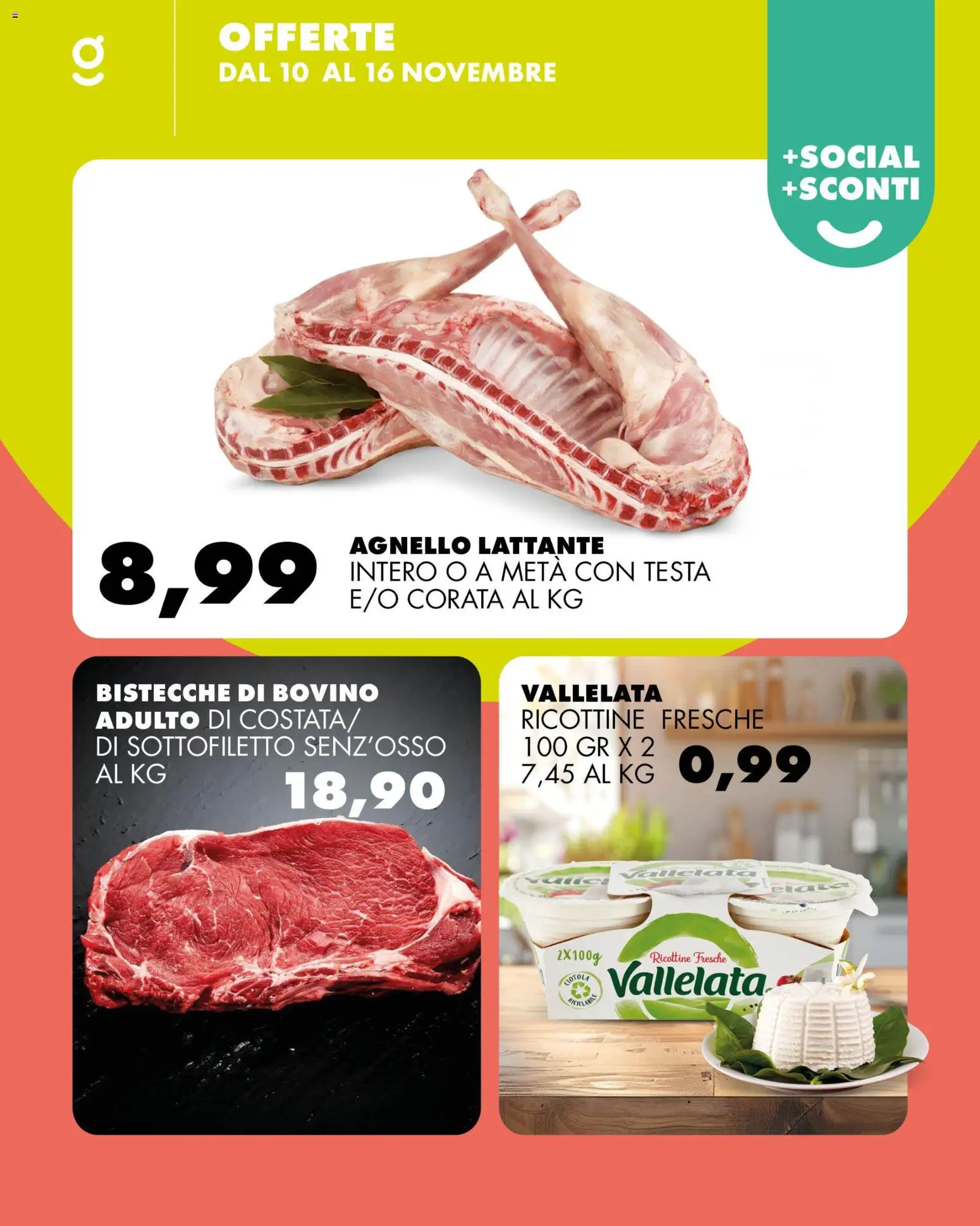 Volantino GECOP del 10.11.2025 | Pagina: 2 | Prodotti: Bovino, Agnello, Ciotola