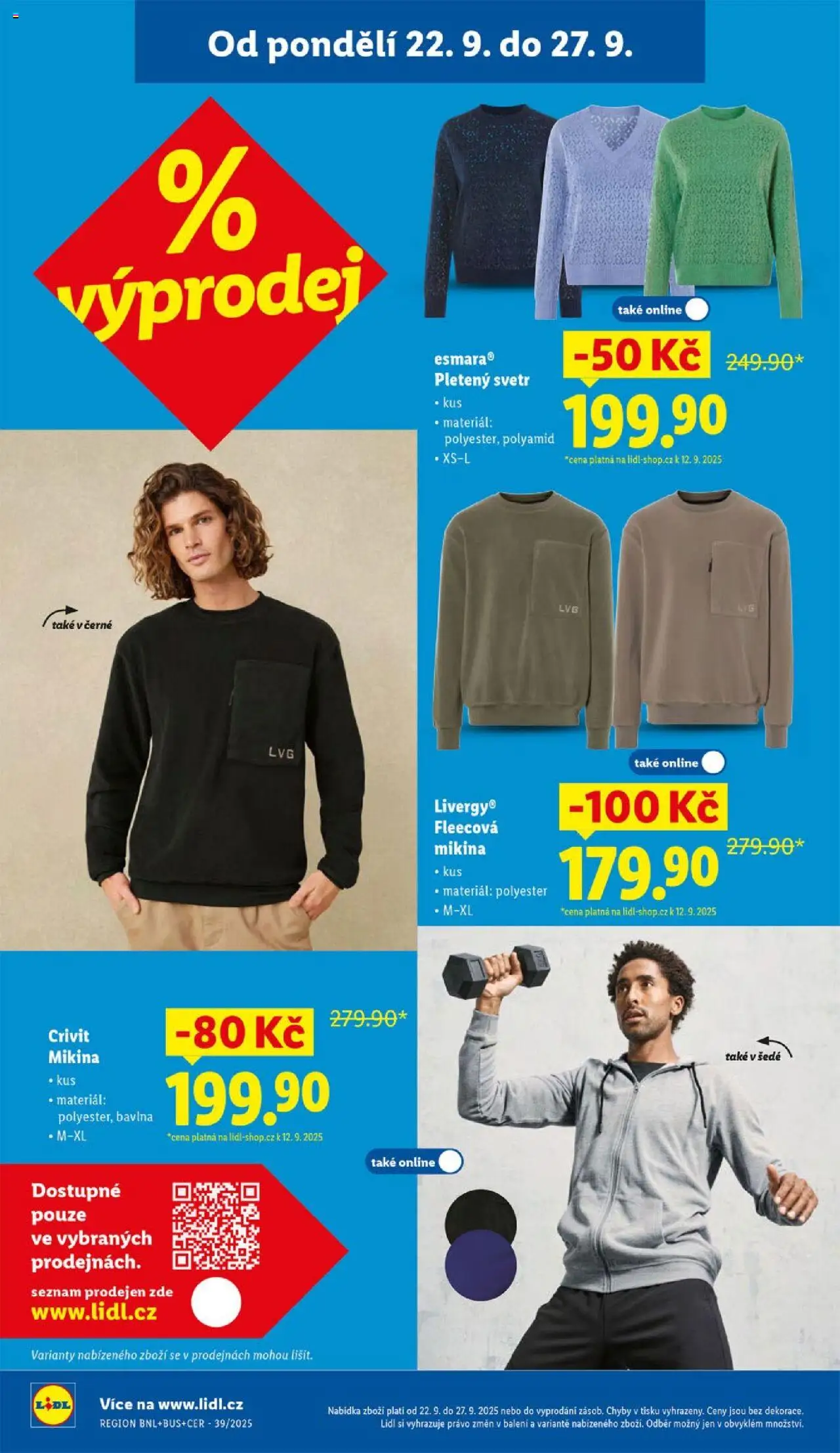 Lidl leták - Spotřební zboží od 22.09.2025 | Strana: 22 | Produkty: Svetr, Mikina