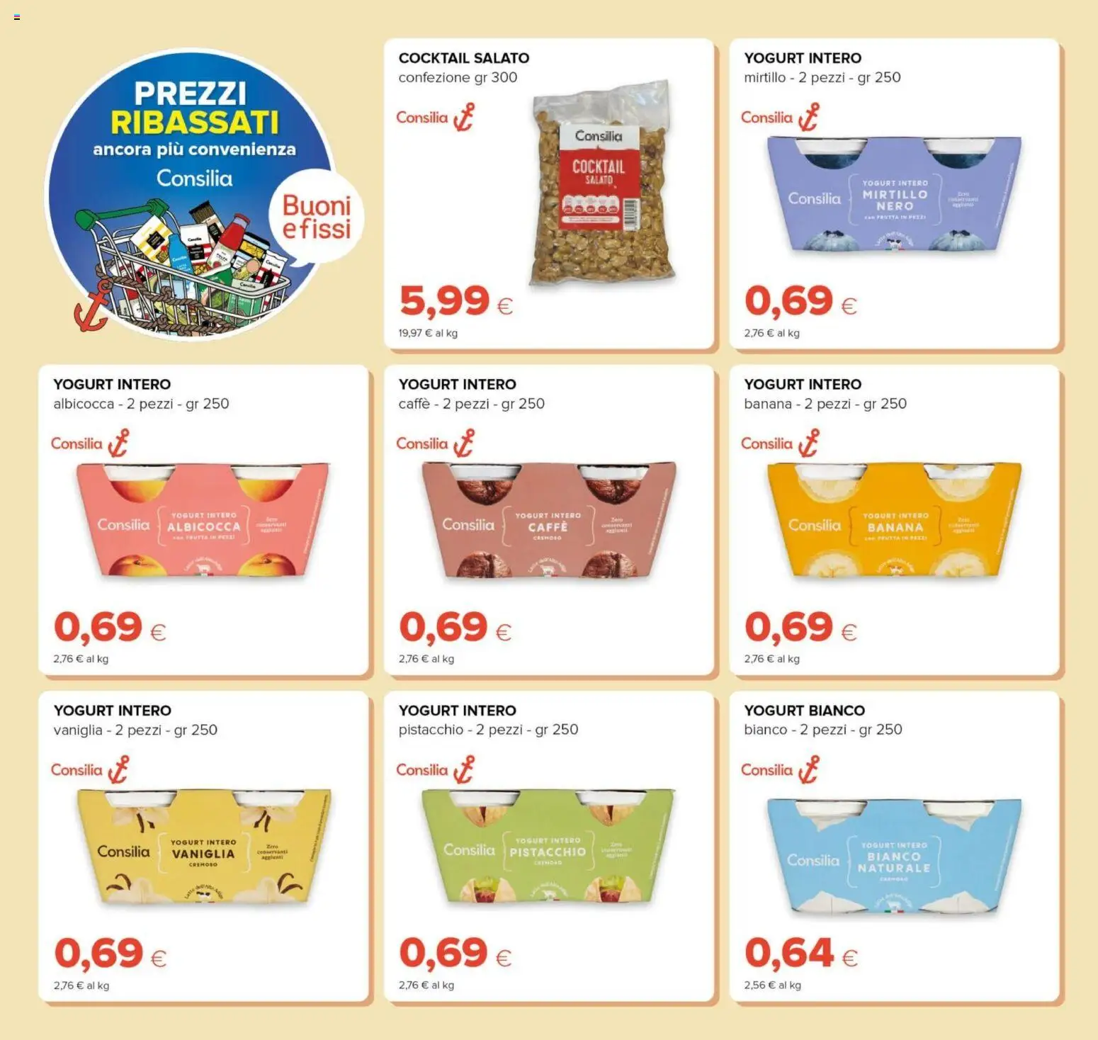 Volantino Oasi del 23.04.2026 | Pagina: 4 | Prodotti: Yogurt, Caffè, Frutta