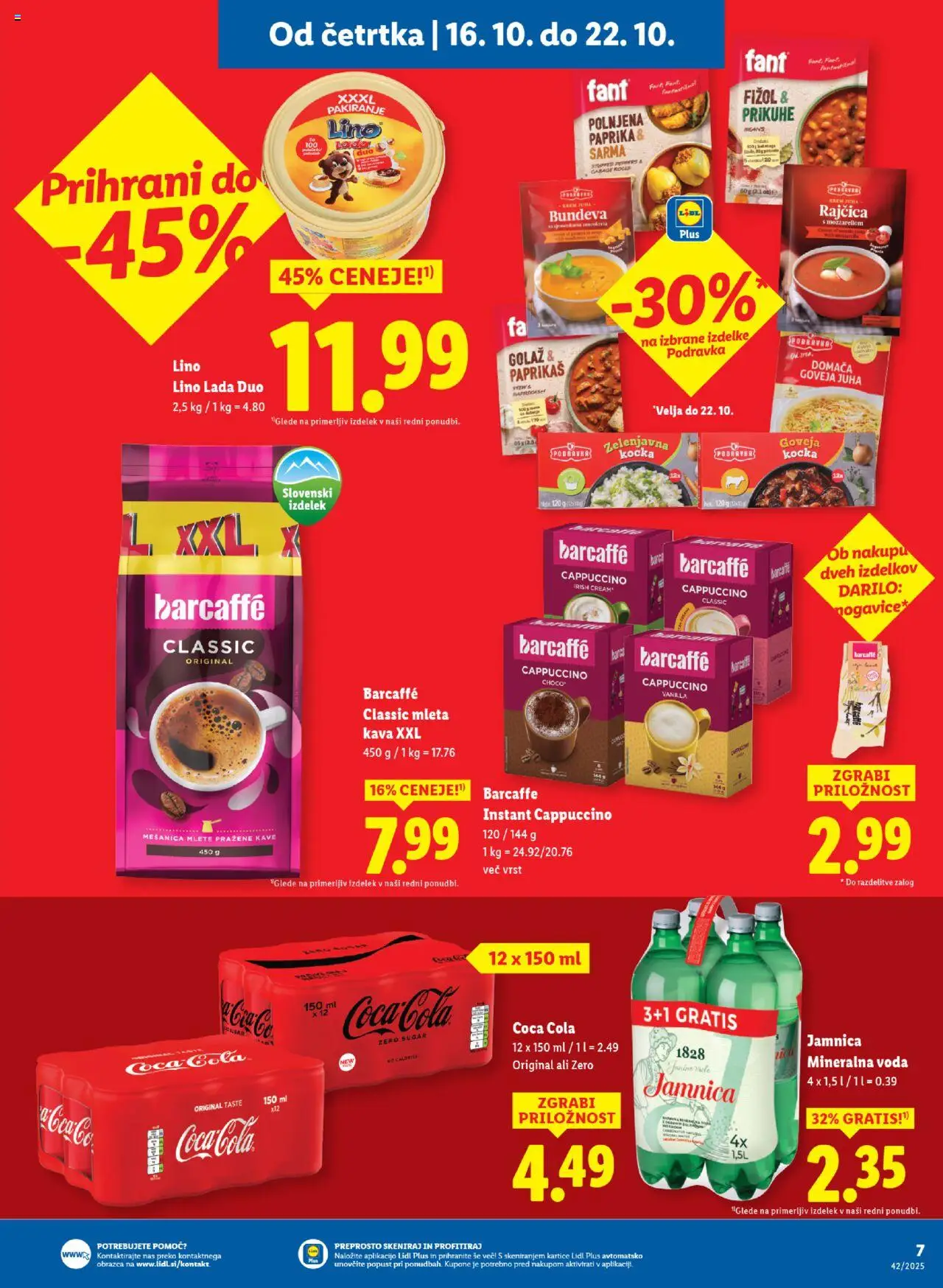Novi Lidl katalog ponudbe – veljaven od 16.10.2025 | Stran: 7 | Izdelki: Paprika, Juha, Mineralna voda, Voda