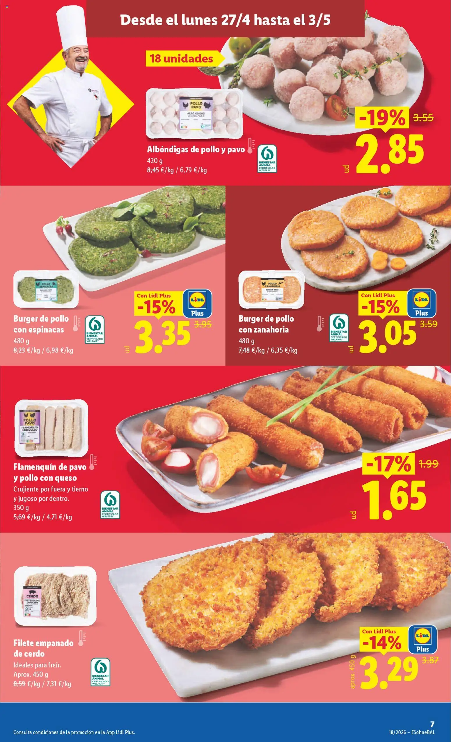 Lidl folleto │ válido desde el 27.04.2026 | Página: 9 | Productos: Queso, Cerdo, Πορσελάνη, Zanahoria