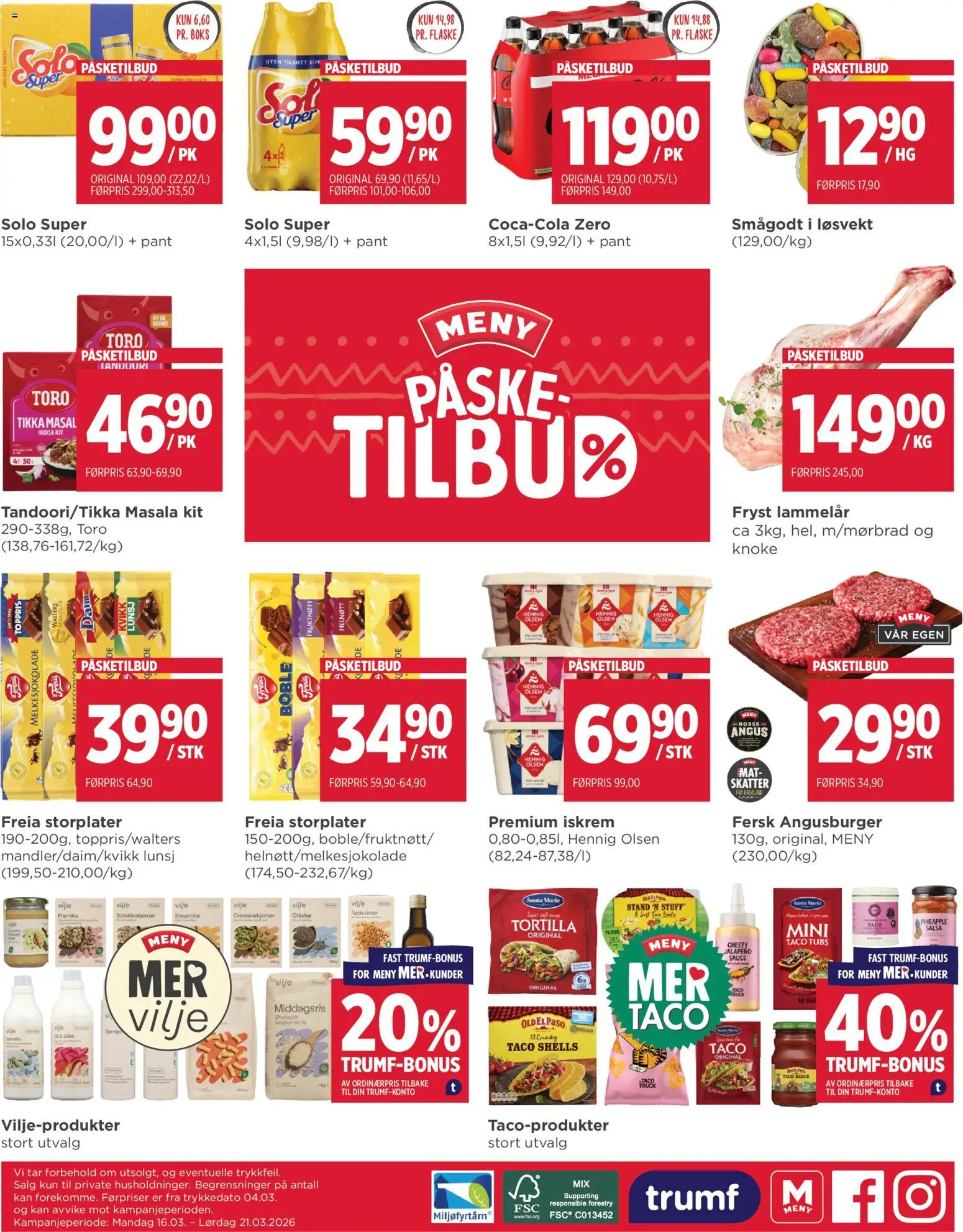 {H1} | Side: 8 | Produkter: Iskrem, Smågodt, Boks, Taco